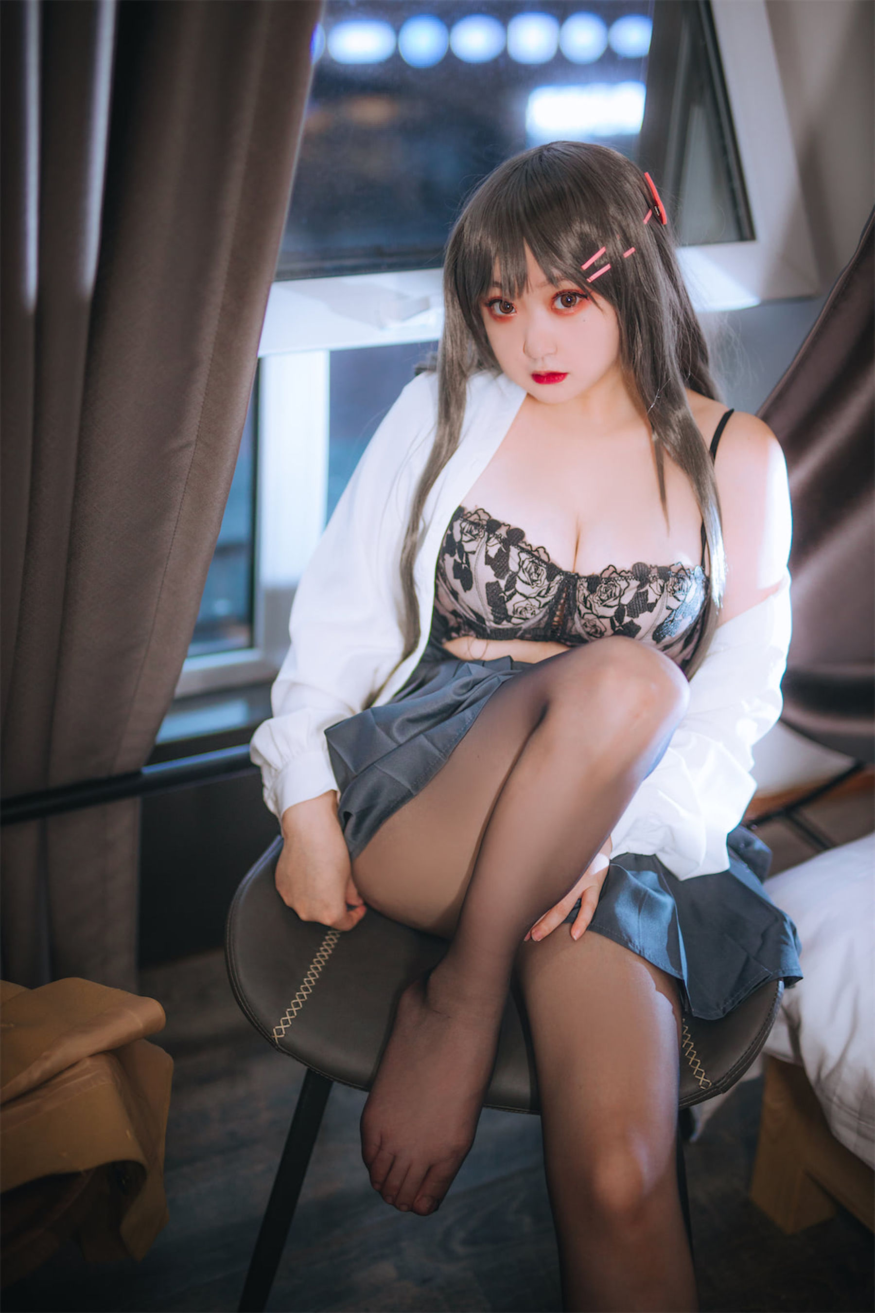 动漫博主恩田直幸 – 麻衣学姐 Cosplay-第3张