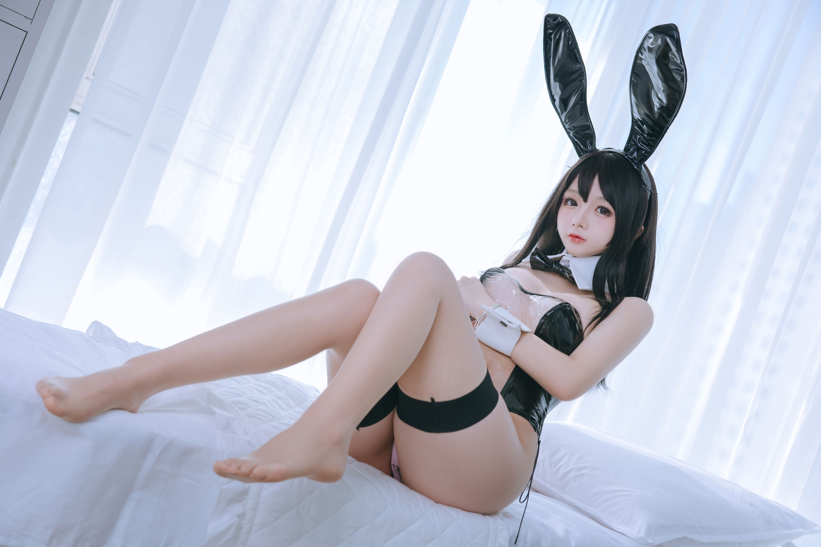 Cosplay日奈娇 – 透明兔女郎 Cosplay-第54张