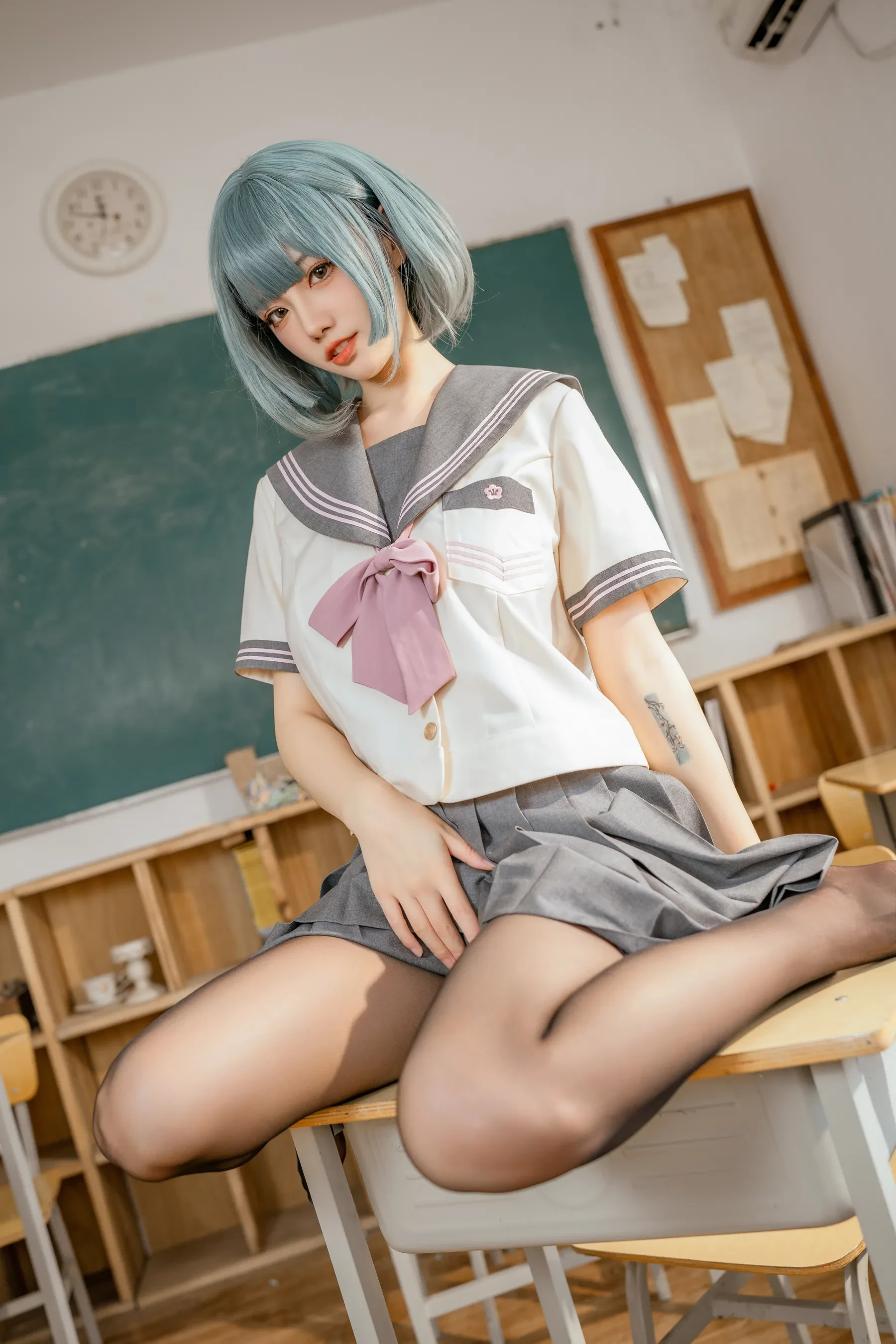 桃良阿宅 – 不良JK Cosplay-第99张