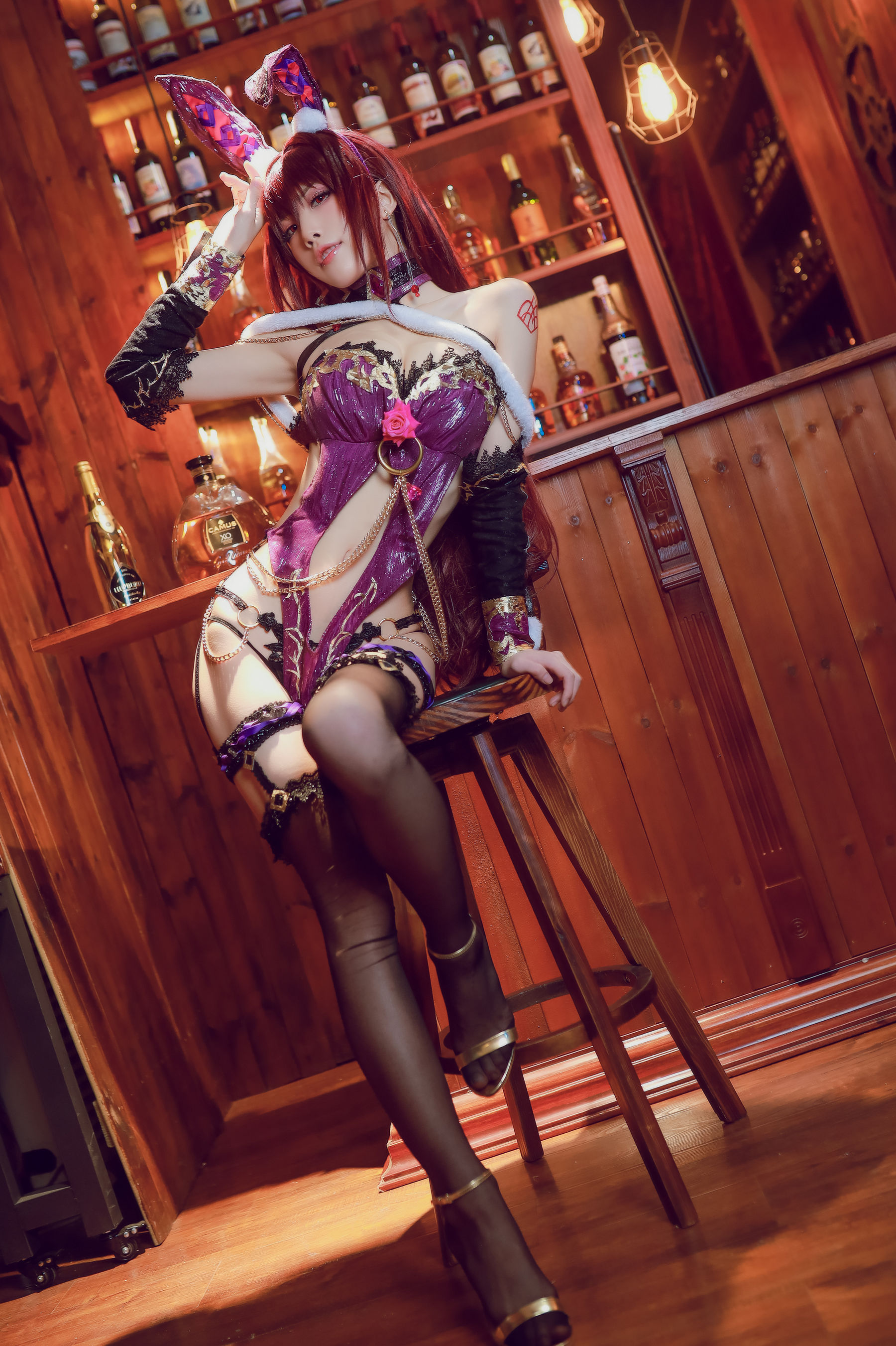 [Cosplay写真] 动漫博主水淼aqua – 斯卡哈 Cosplay-第32张