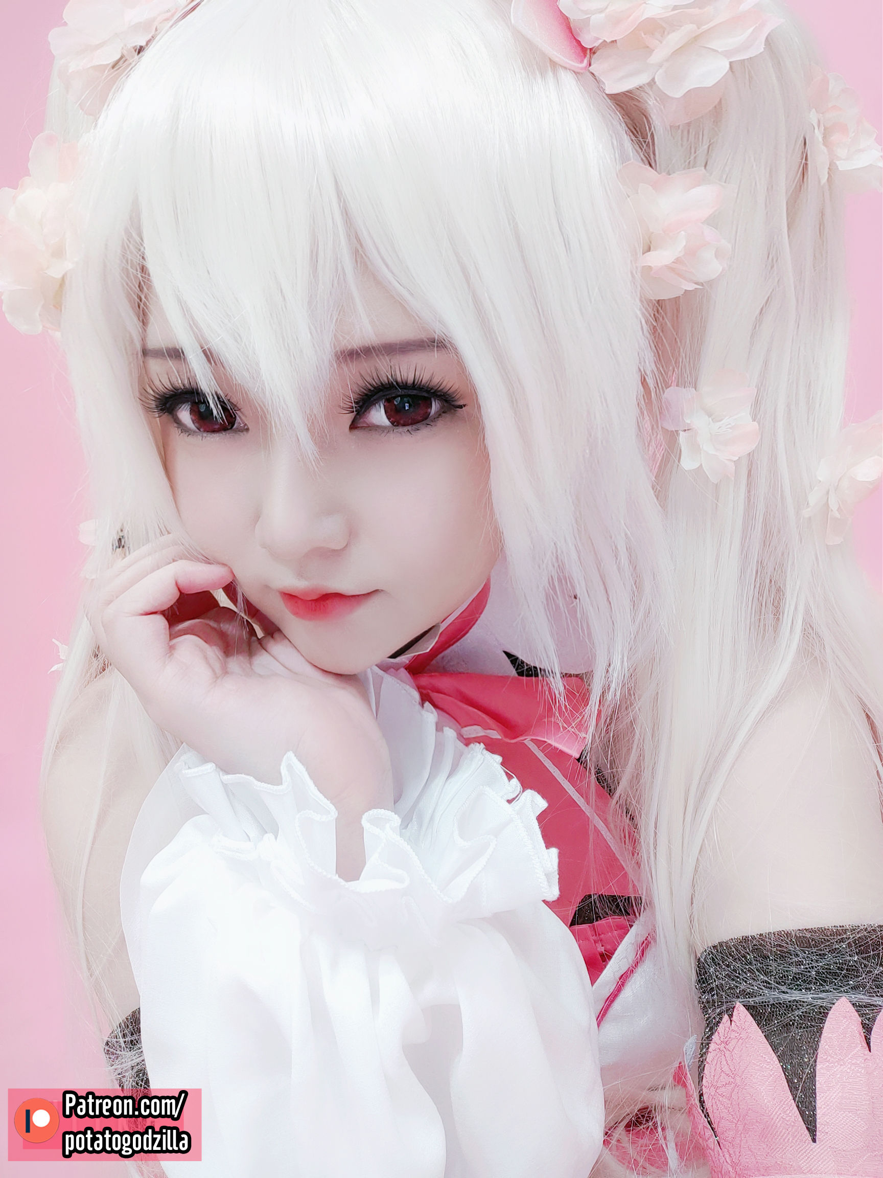 Coser小姐姐Potato Godzilla – Sakura Miku Cosplay-第35张