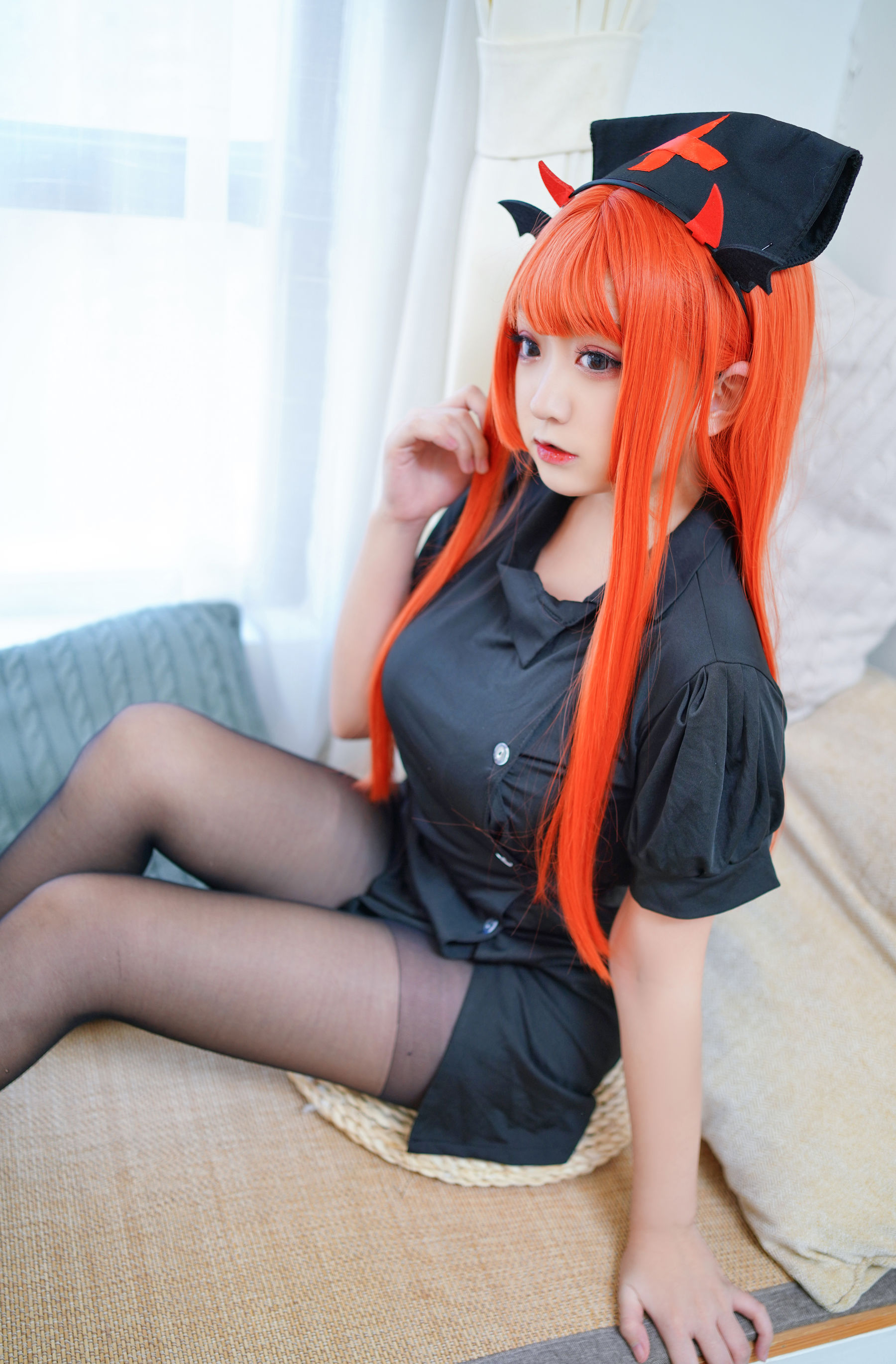 动漫博主恩田直幸 – 橘色黑护士 Cosplay-第49张
