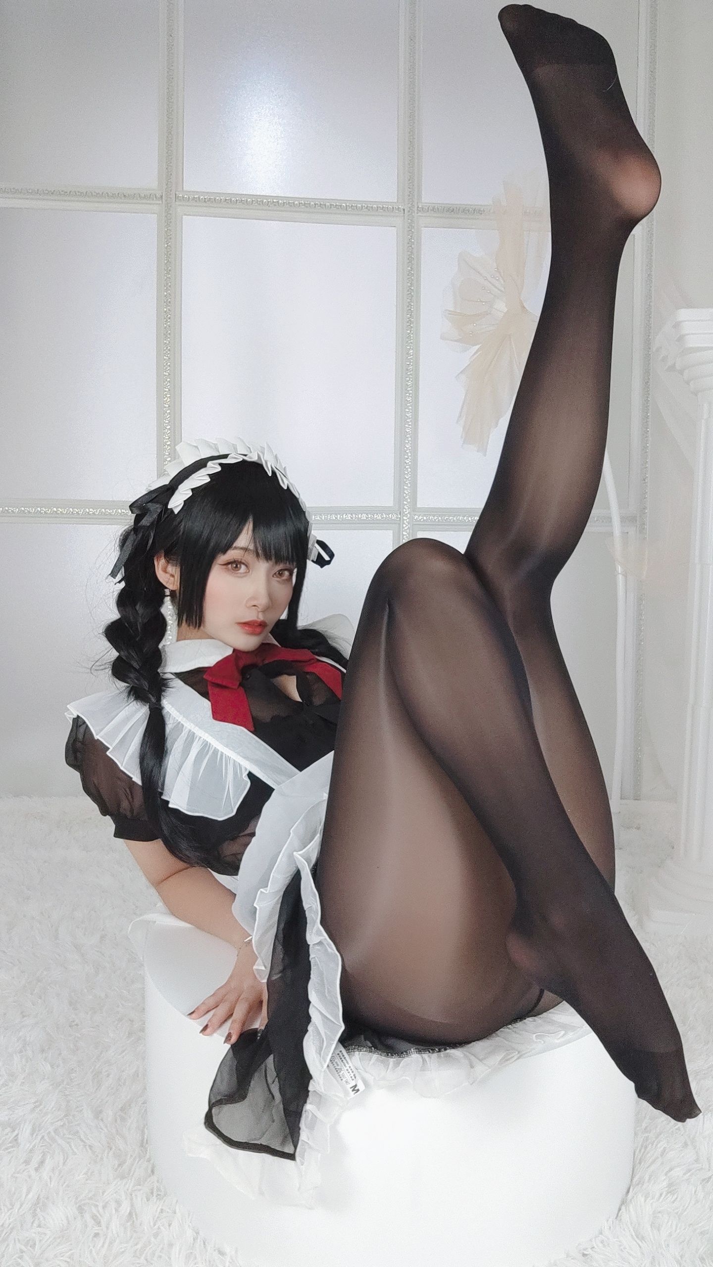 动漫博主洛璃LoLiSAMA – 黑丝女仆 Cosplay-第7张