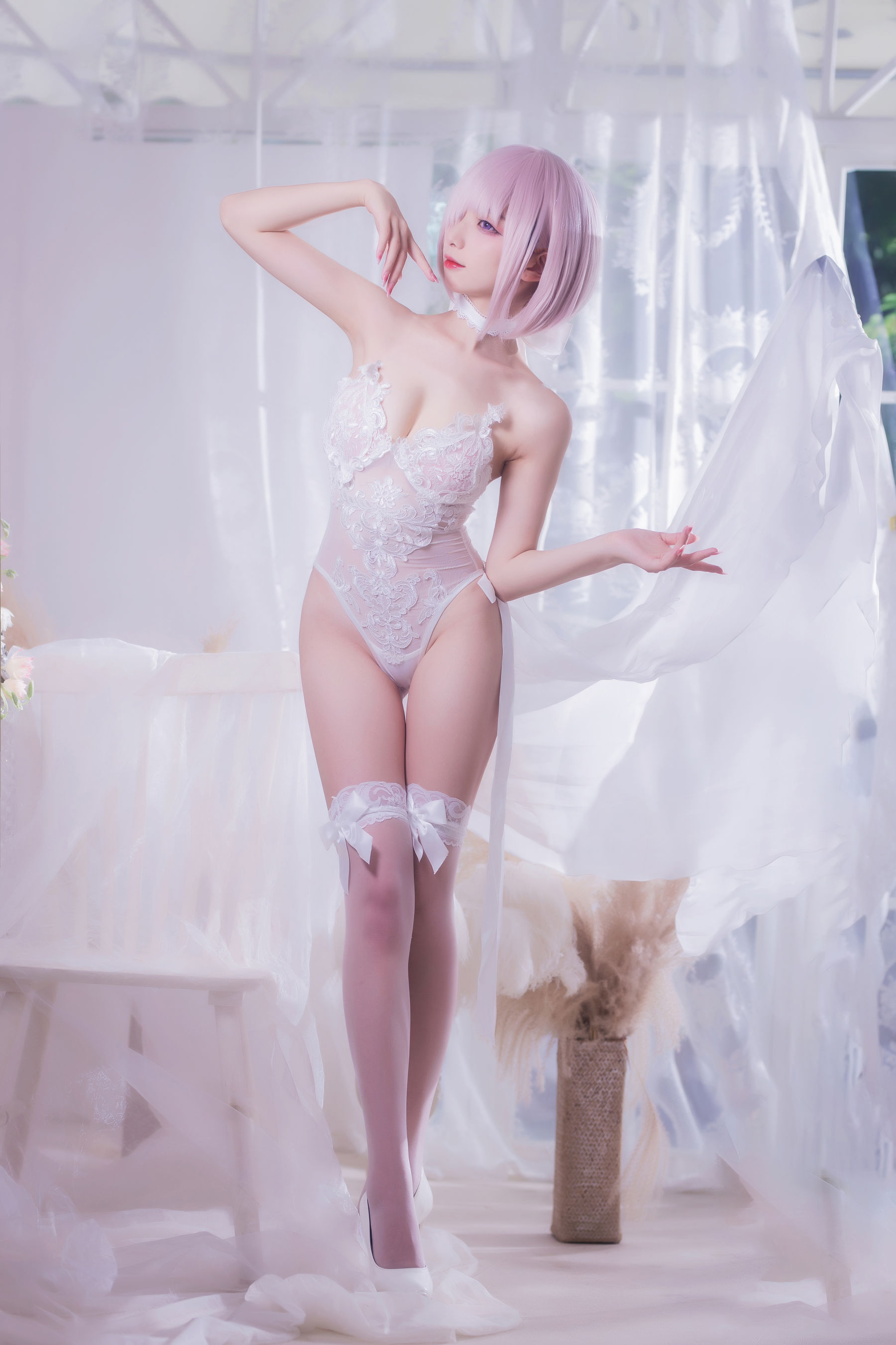 动漫博主封疆疆v – 婚纱玛修 Cosplay-第26张