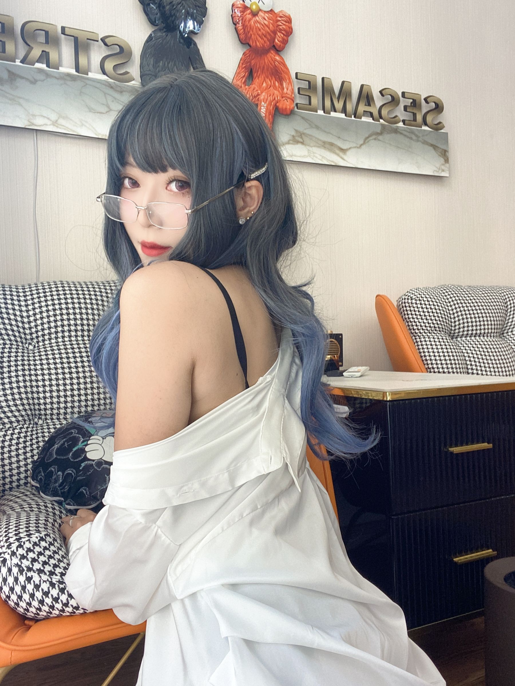 动漫博主Money冷冷 – 白衬衫 Cosplay-第48张