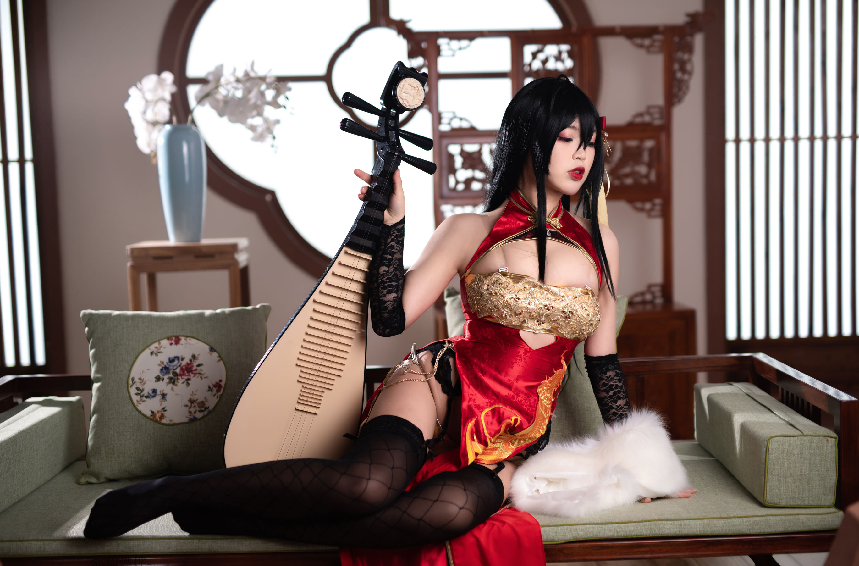 萌系小姐姐-白烨- 大凤旗袍 Cosplay-第62张