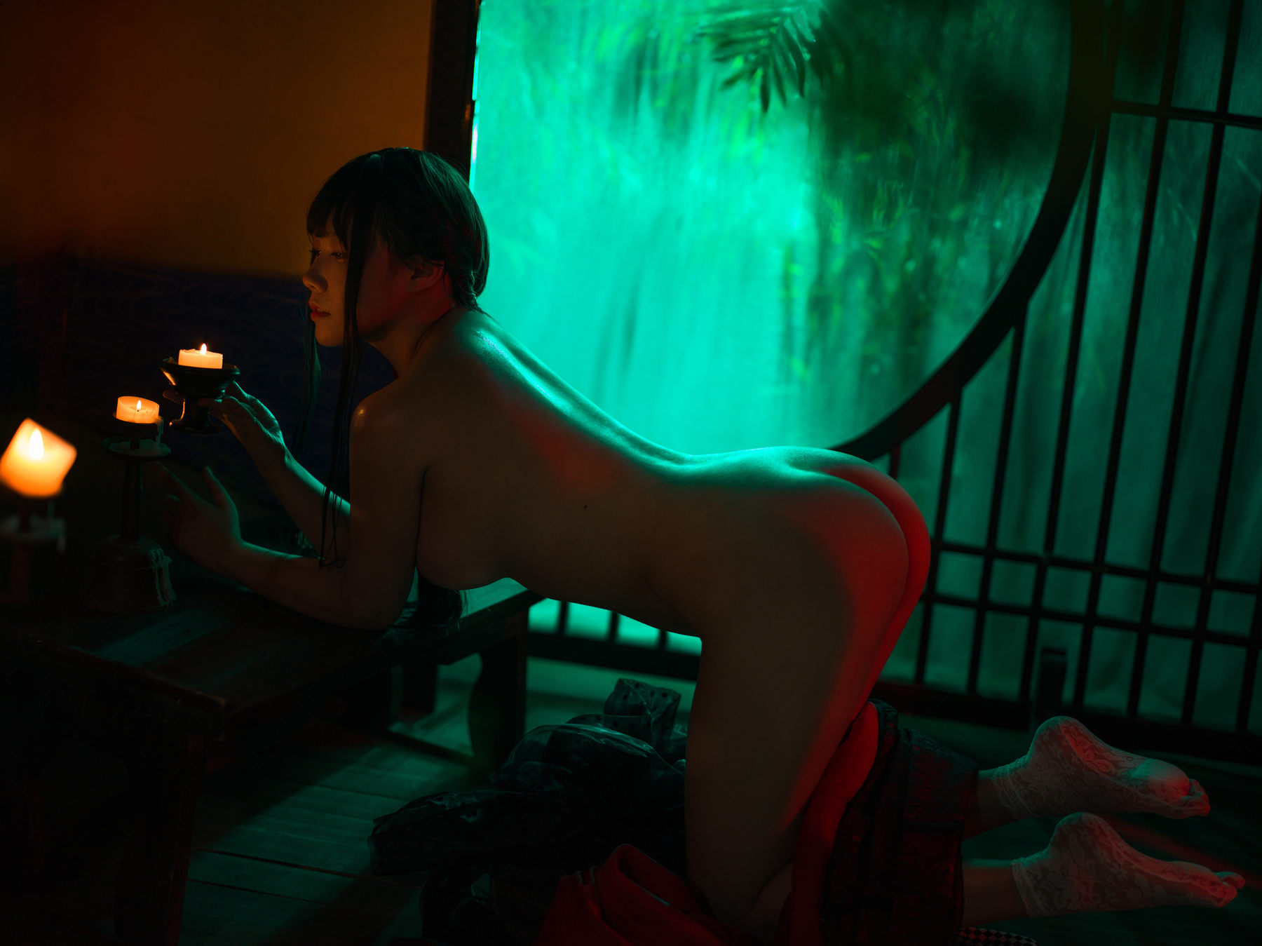 麻花麻花酱 – 兽耳和服 Cosplay-第6张
