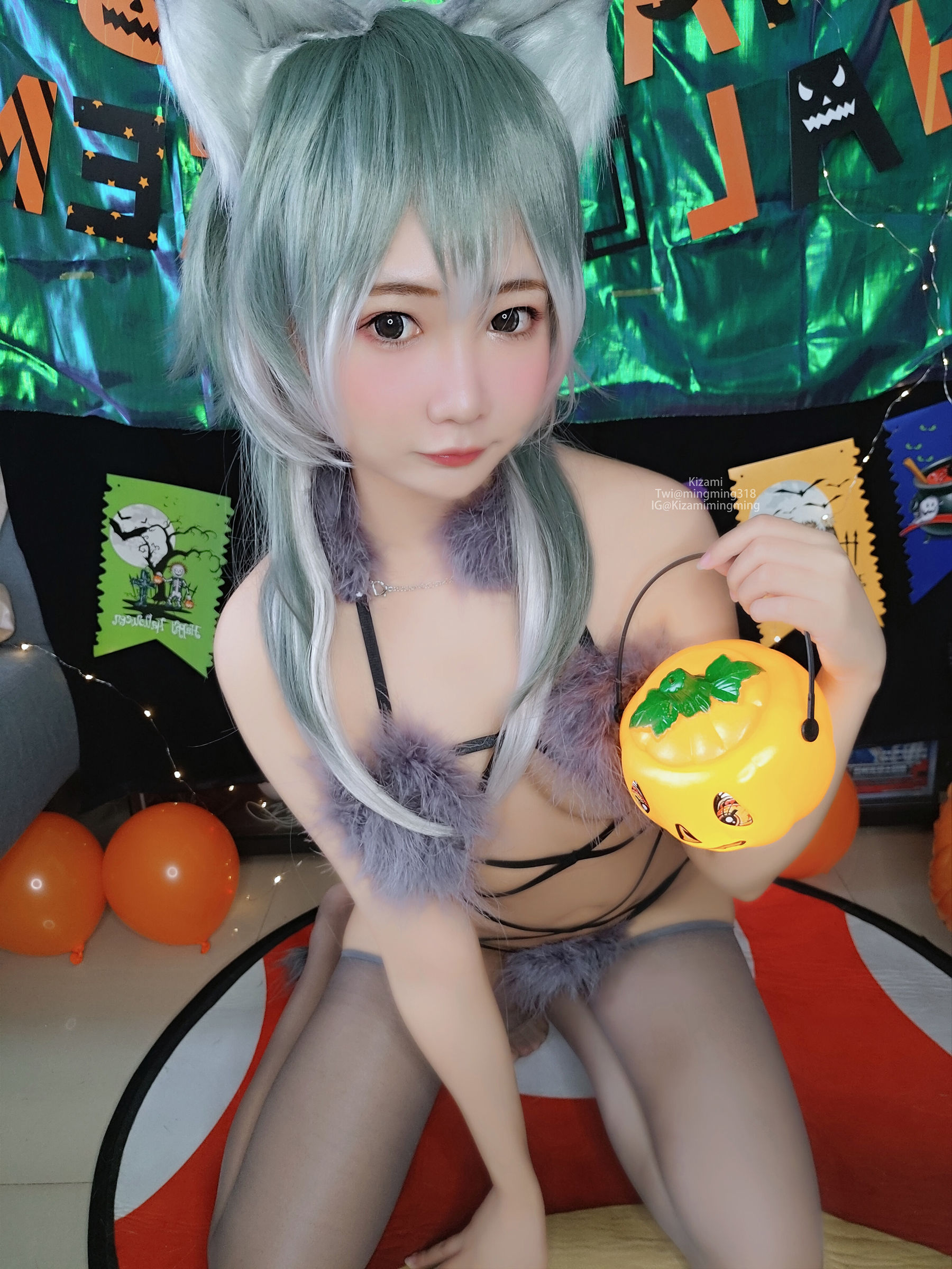 [銘銘Kizami] fantia 2021-11-21 狼女とわら女 Cosplay-第56张