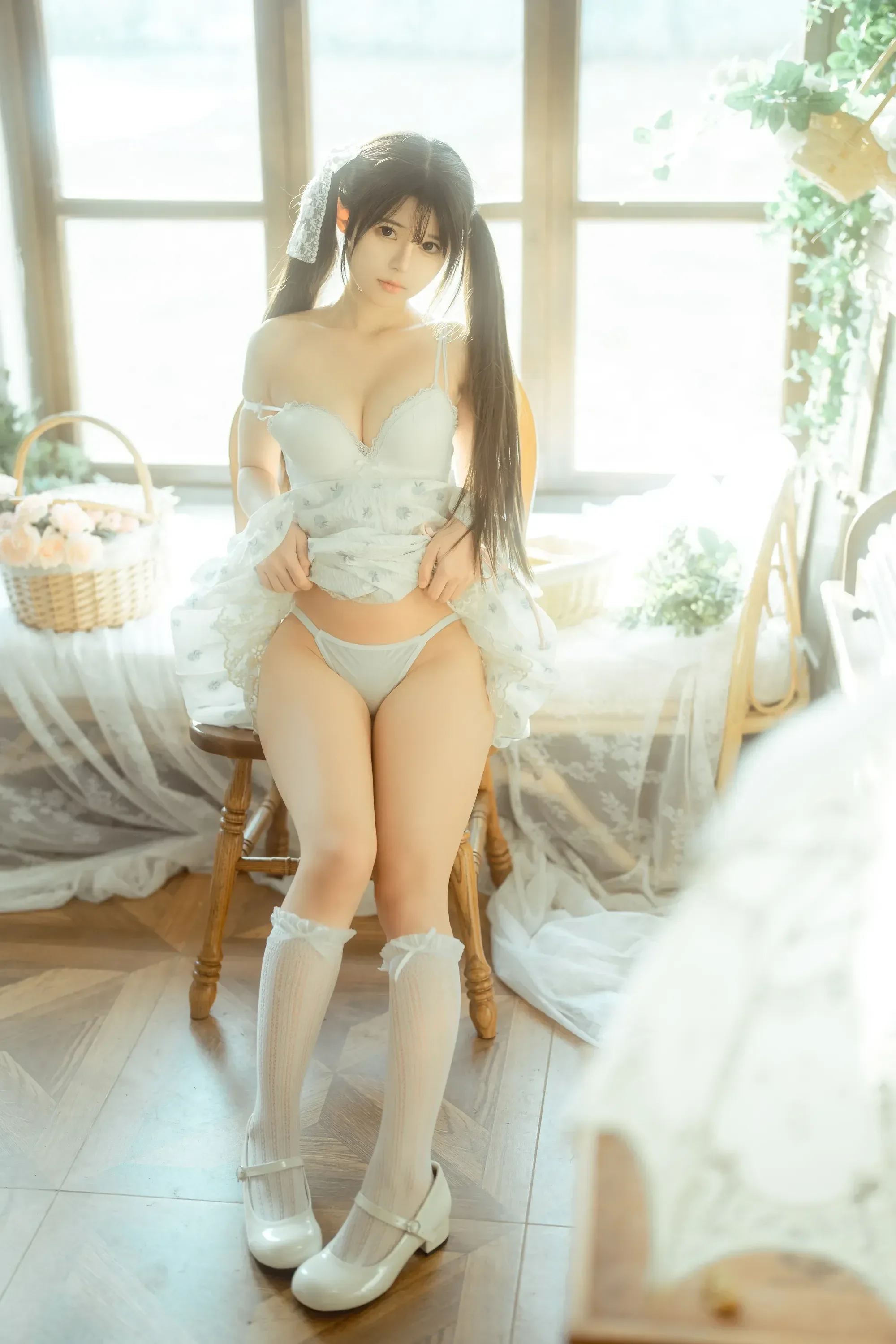 rua阮阮 – 花房 小裙子 Cosplay-第31张
