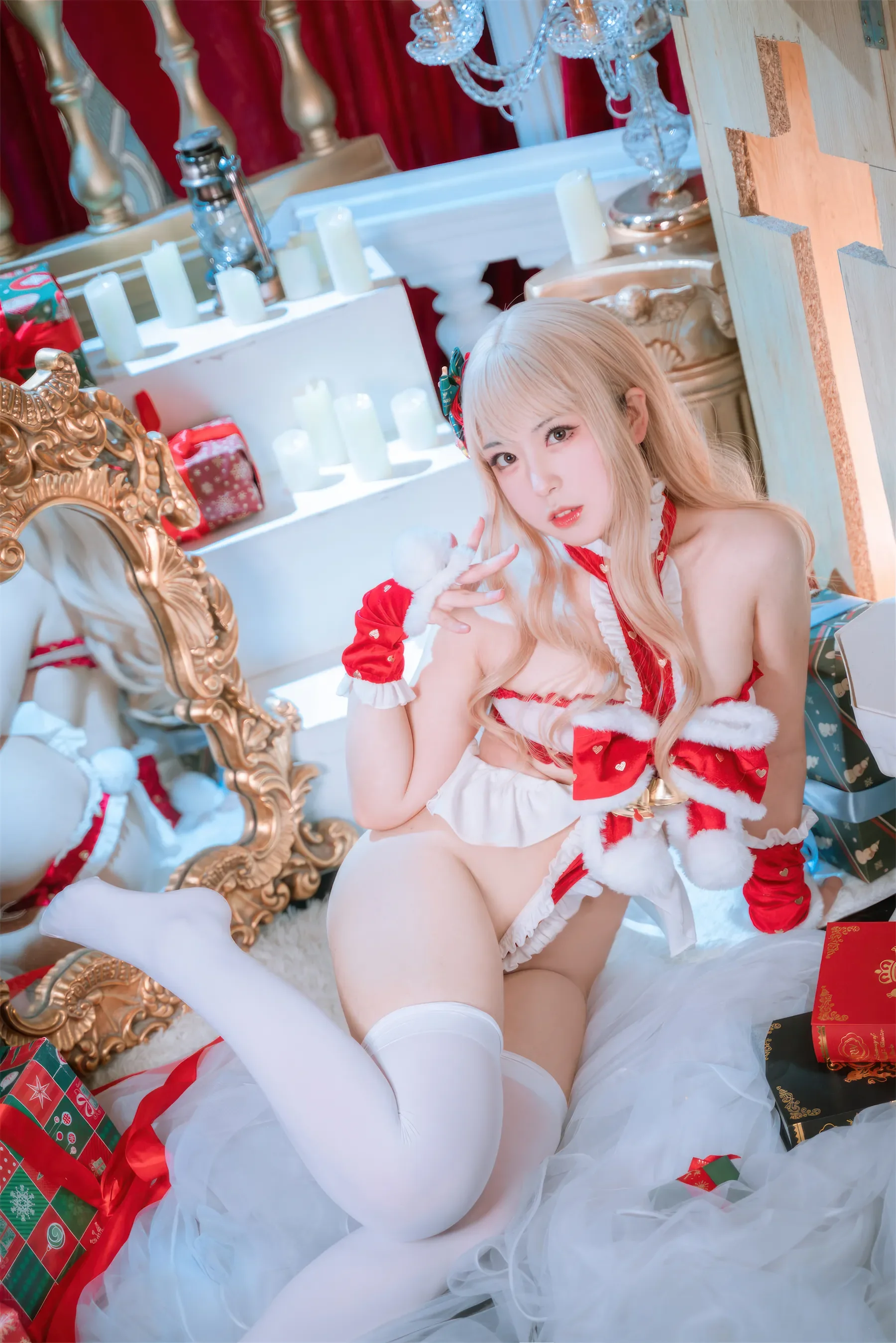 虎森森 – 圣诞精灵 Cosplay-第35张