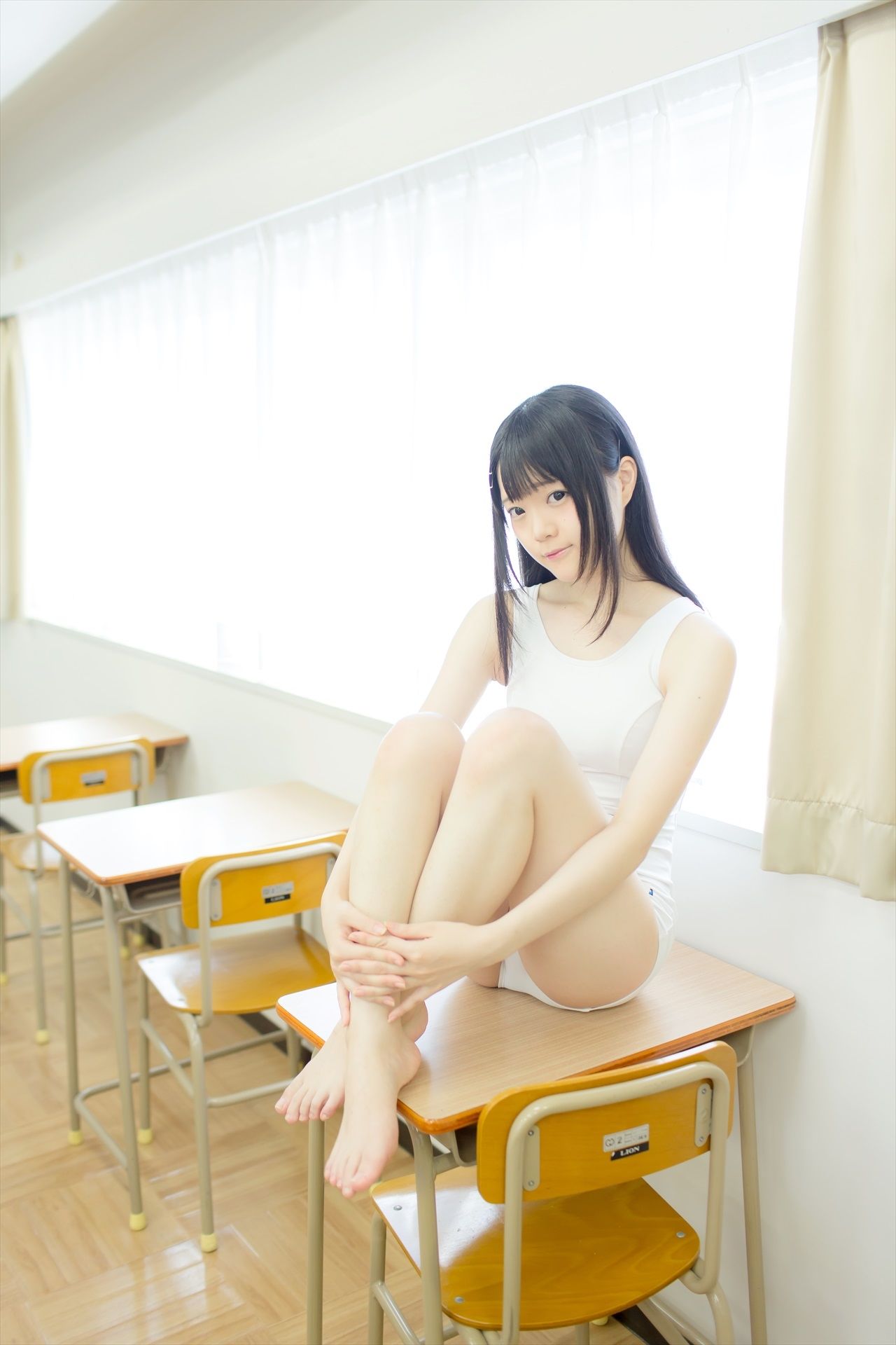 [まきろん。]君夏 – 君と僕の夏休み 白スク Cosplay-第68张