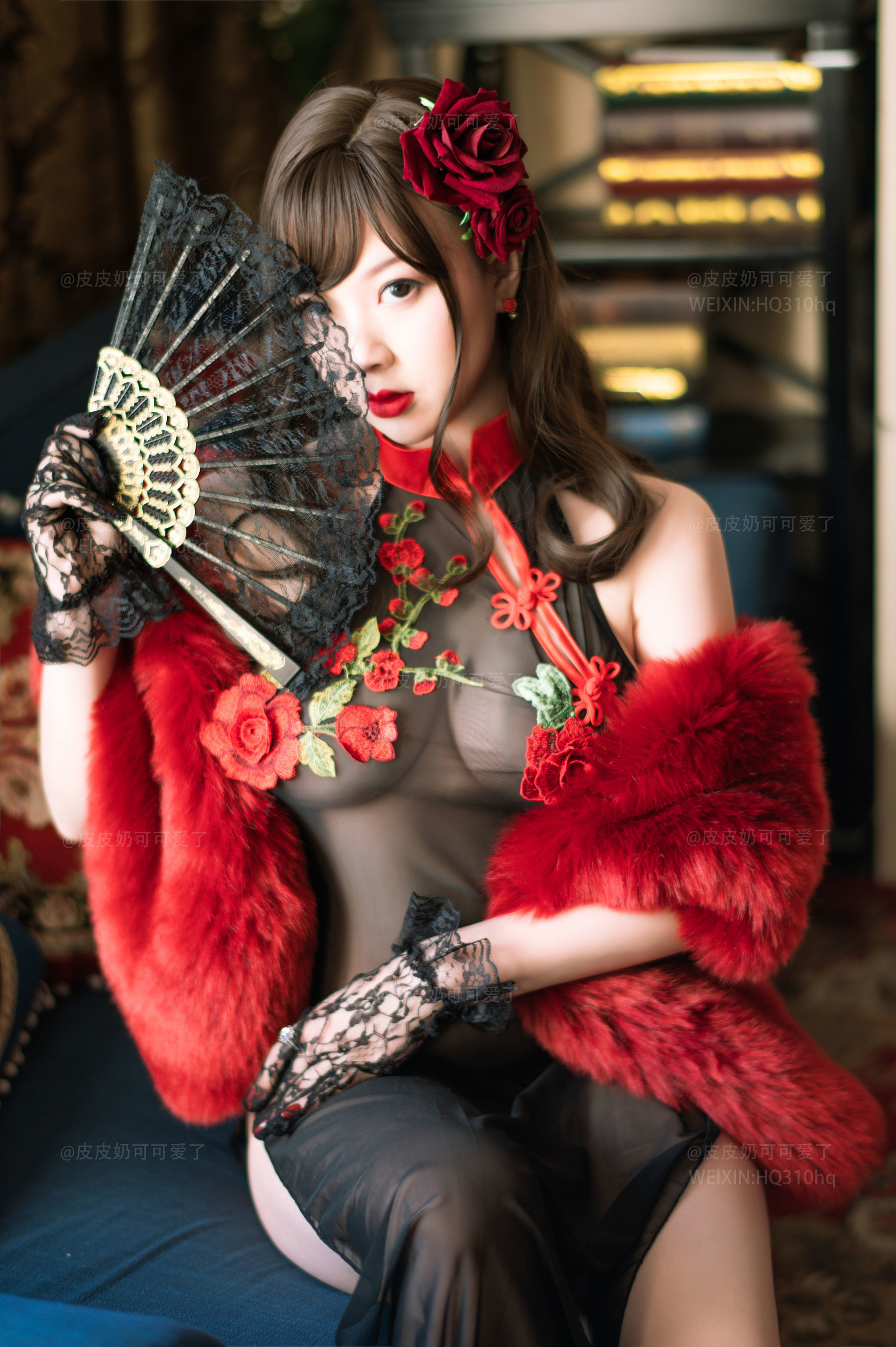 皮皮奶可可爱了啦 玫瑰 Cosplay-第47张