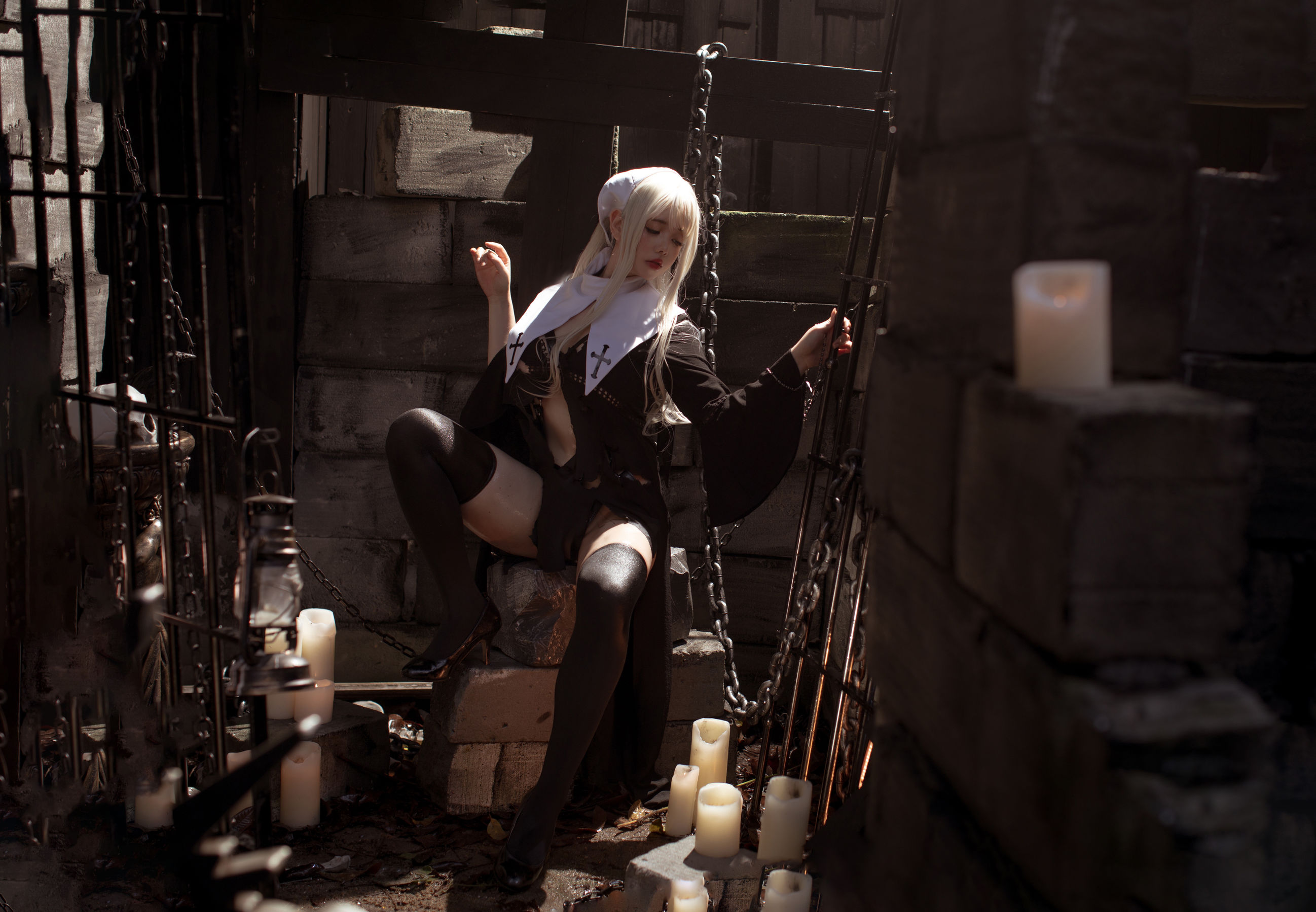 NinJA阿寨寨 – 赎罪修女 Cosplay-第4张