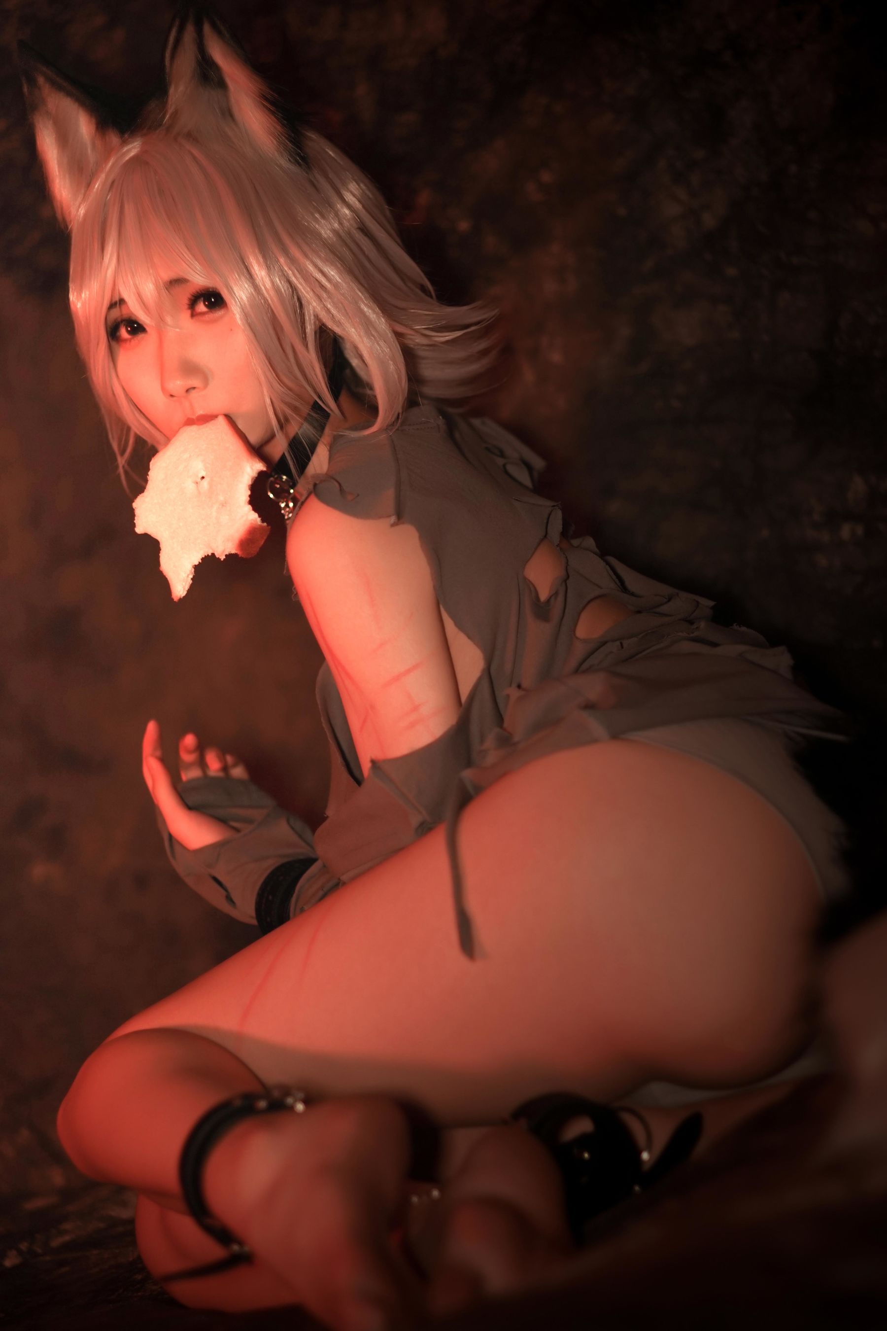 动漫博主曉美媽 – 奴隶狼少女 Cosplay-第1张