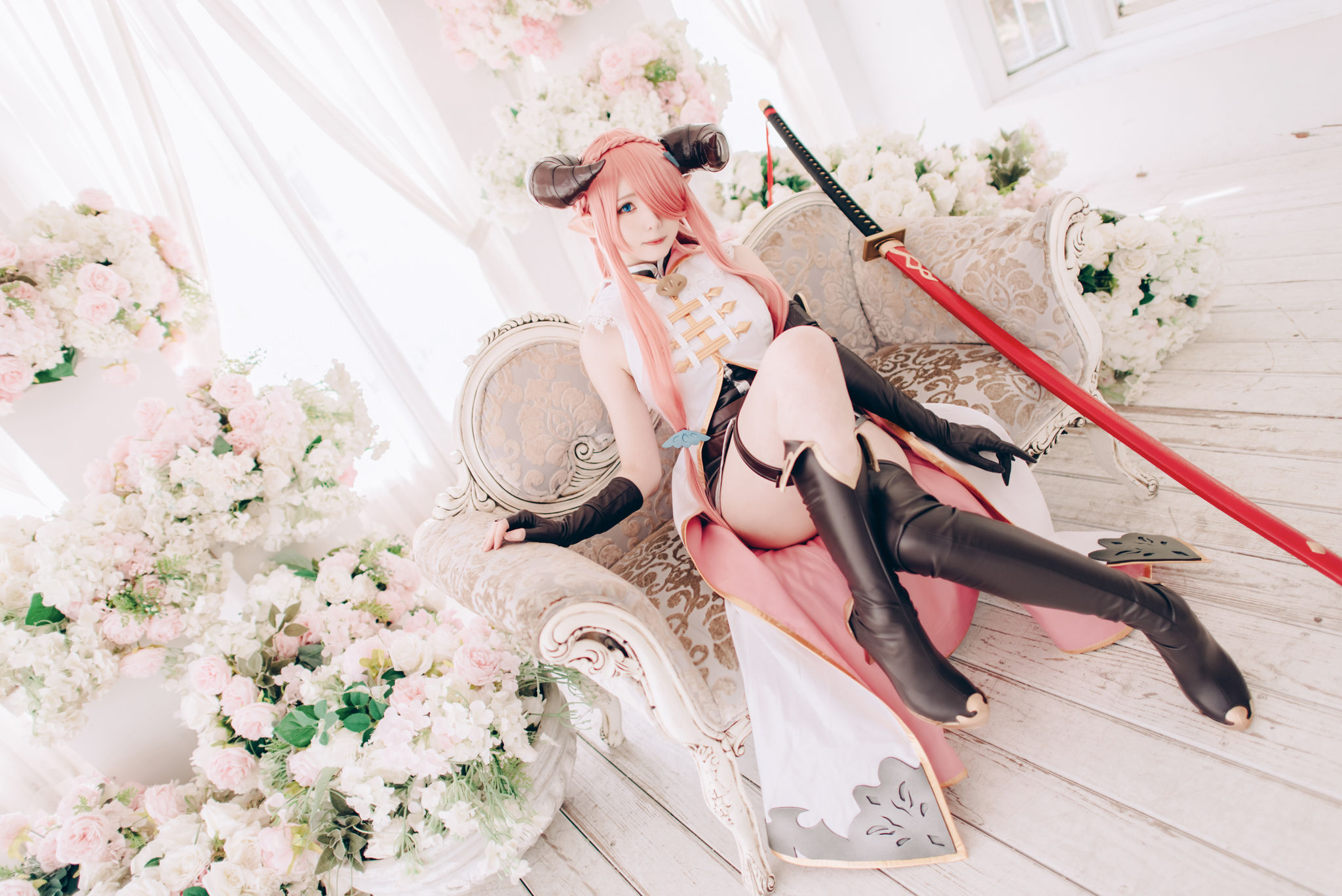 微博妹纸霜月shimo – 碧蓝幻想 娜尔梅亚 Cosplay-第37张