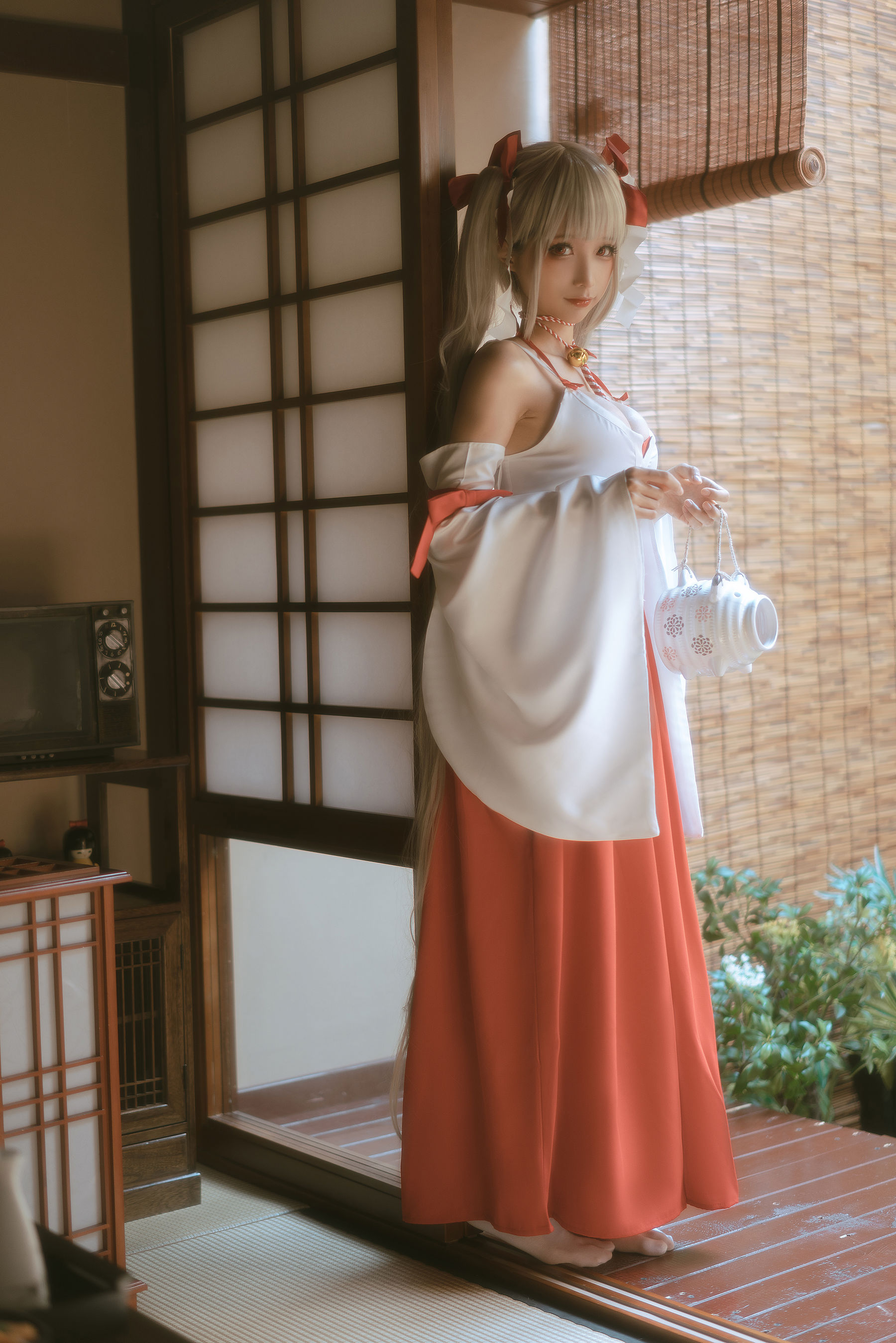 动漫博主蠢沫沫 – 可畏巫女 Cosplay-第5张