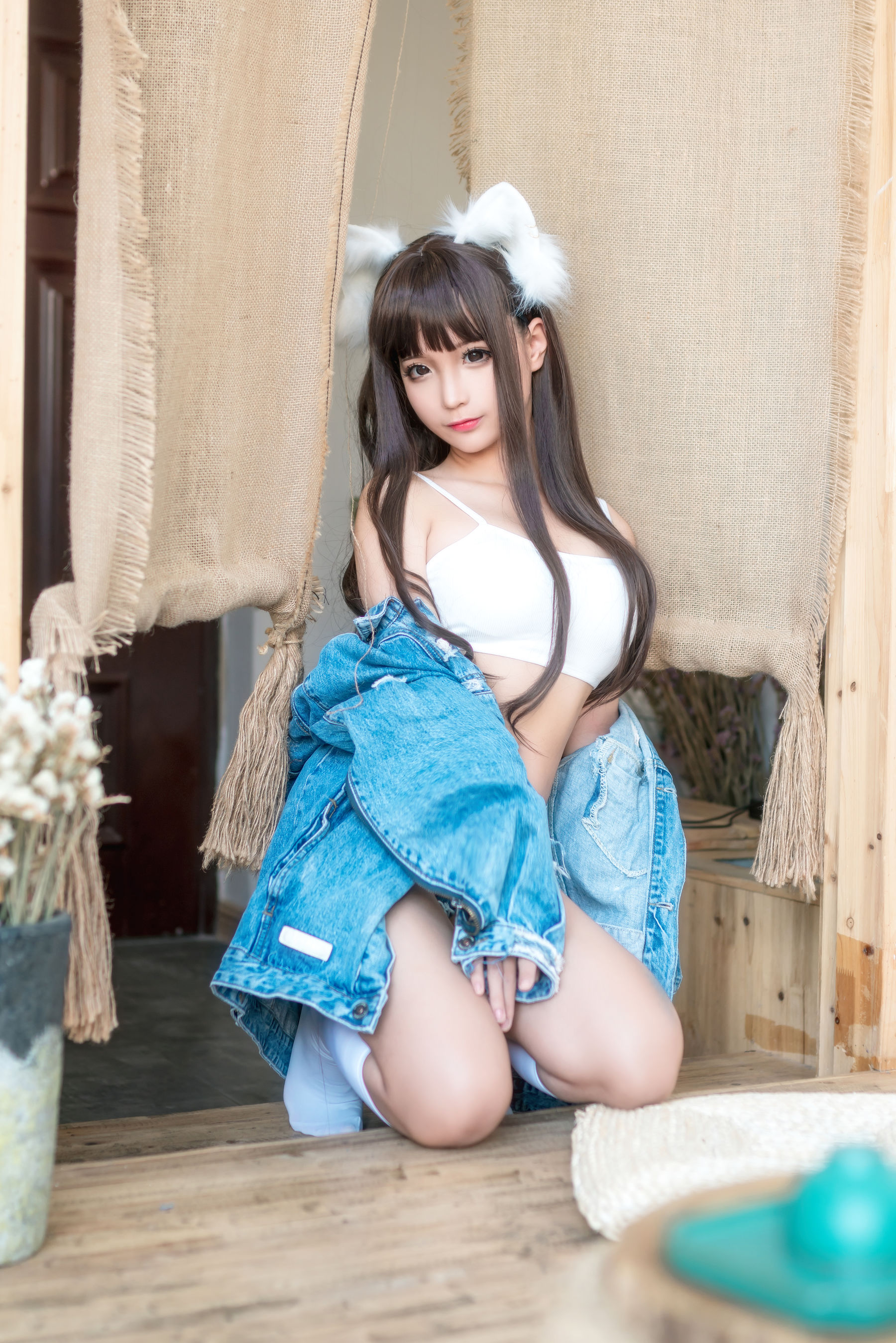 动漫博主蠢沫沫 – 牛仔衣 Cosplay-第6张