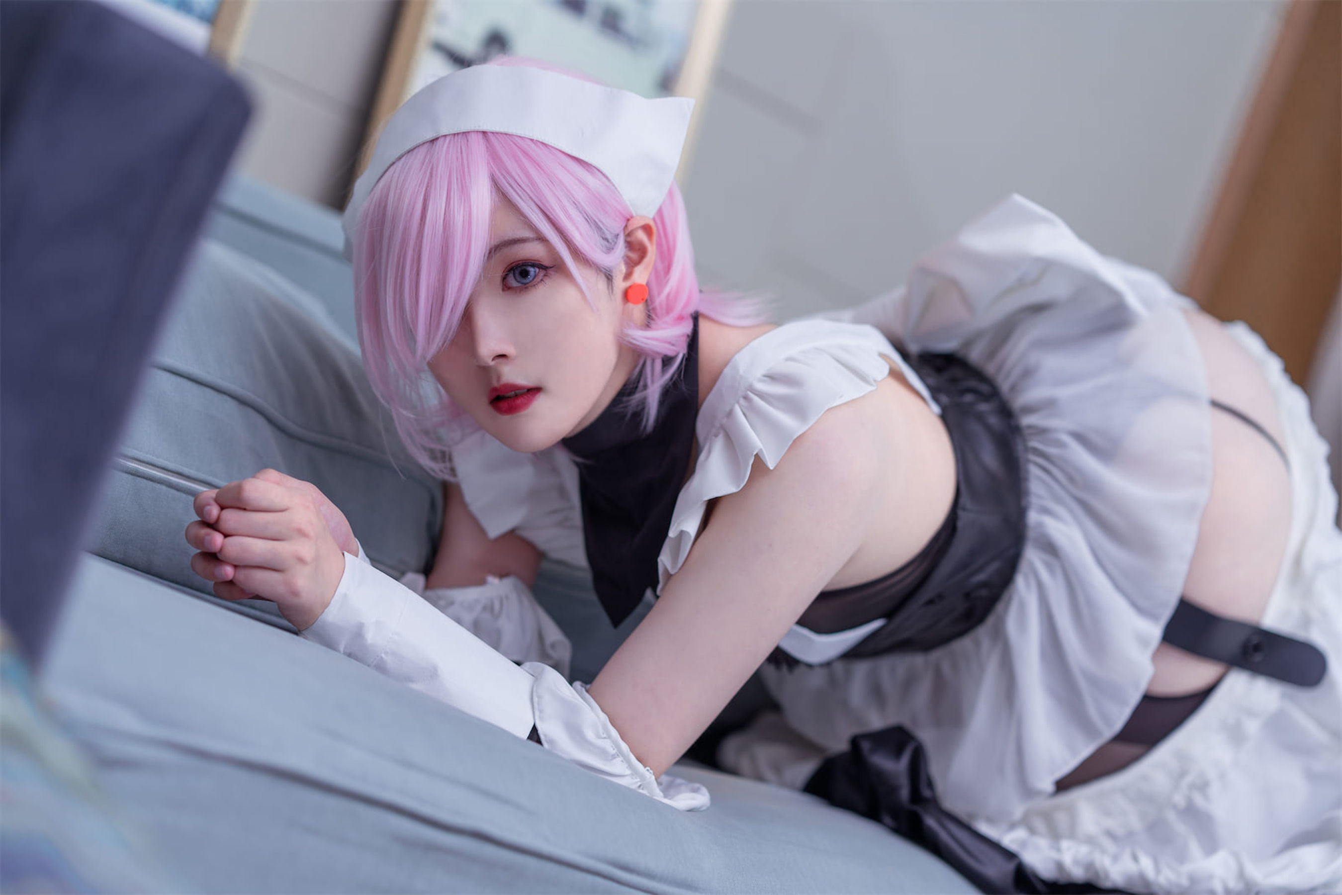 Natsuko夏夏子 – 宫本武藏女仆 Cosplay-第7张