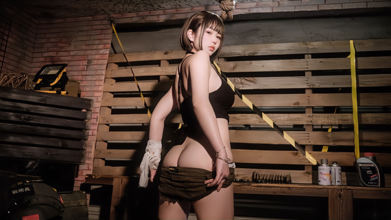 Tina很妖孽呀 – 短发女特工 Cosplay-第21张