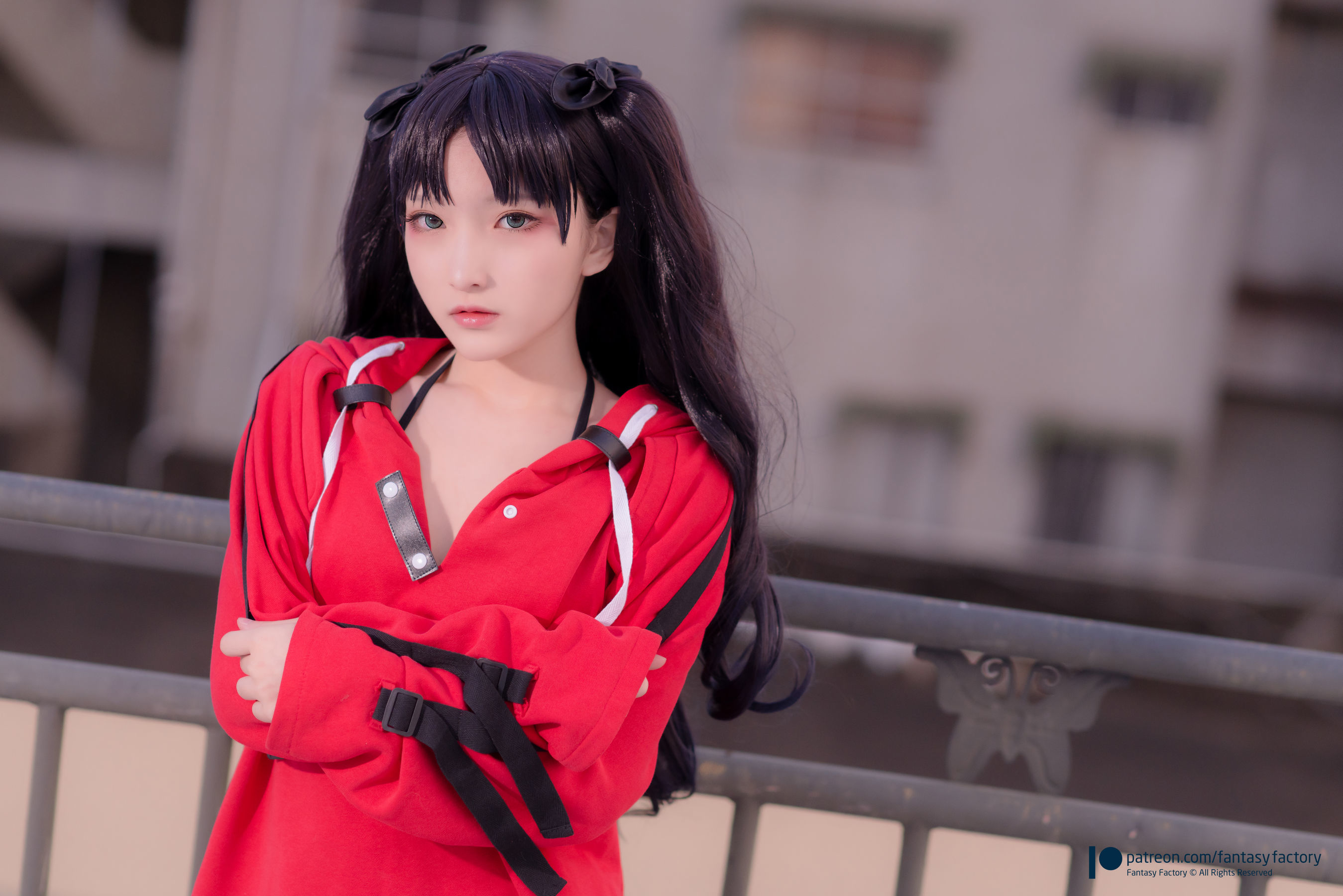 [Fantasy Factory] 小丁Cosplay – 单车少女 黑胶 情趣网衫 Cosplay-第47张