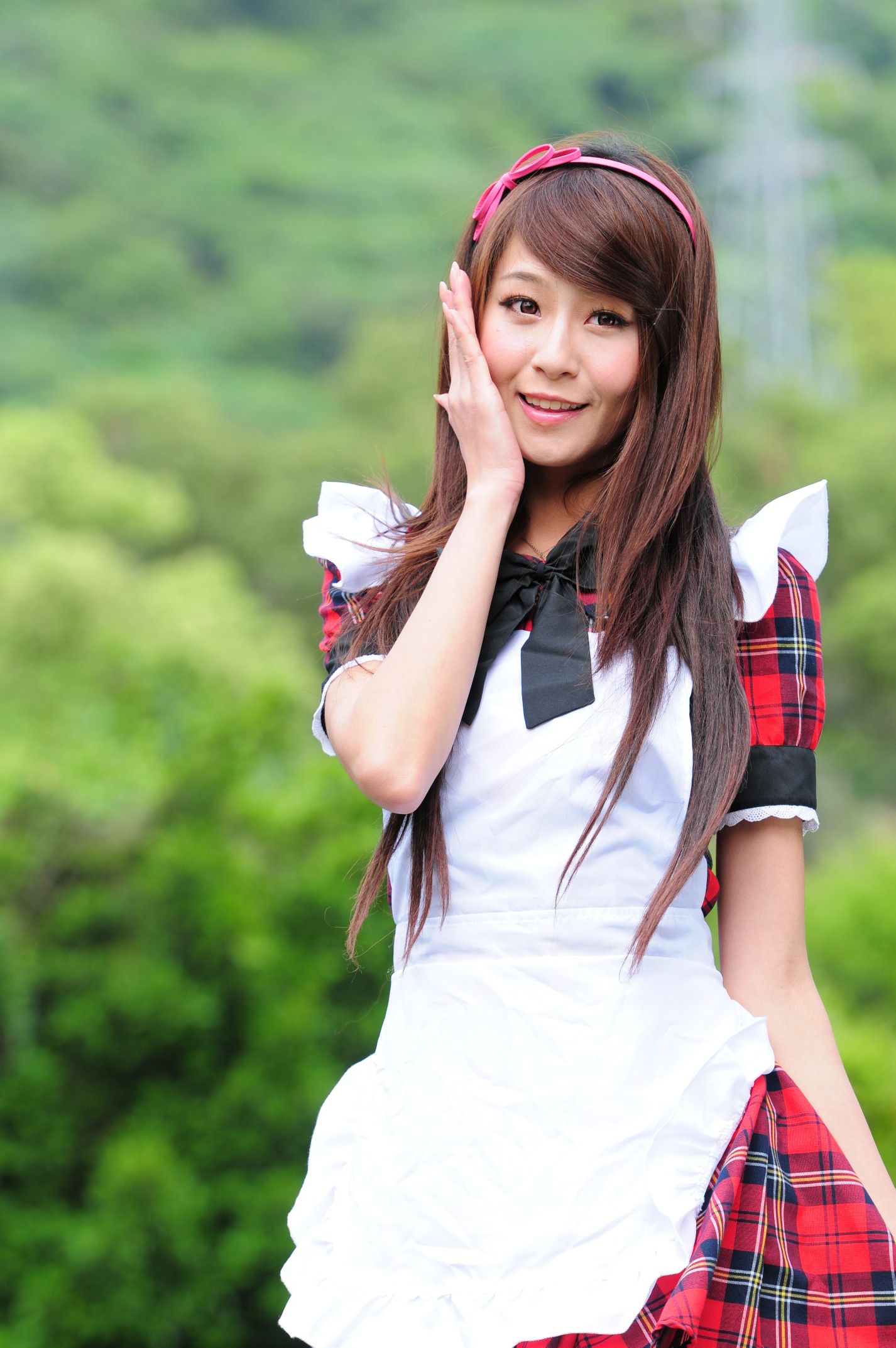 winnie小雪@庄温妮《校园长筒袜女仆美拍》 Cosplay-第11张