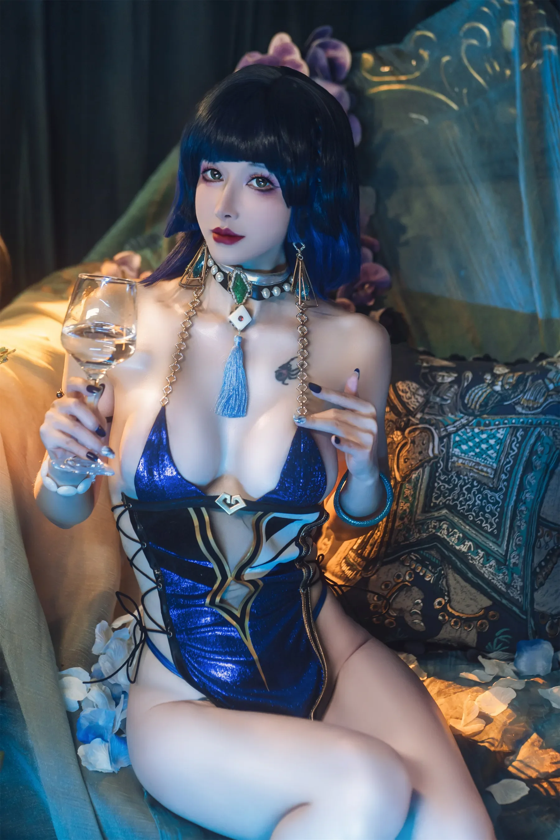 鹿八岁baby – 原神 夜兰 Cosplay-第59张