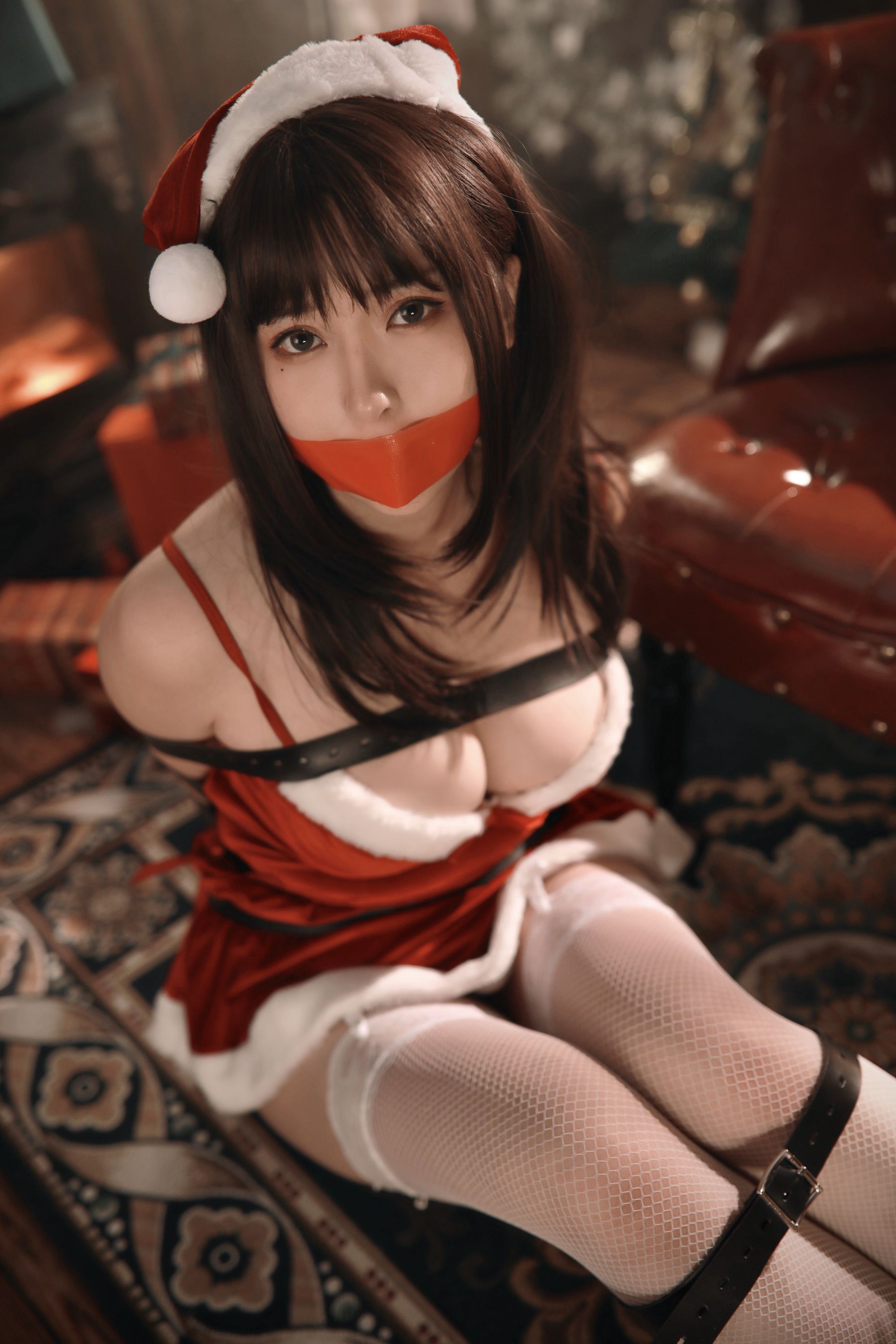 小容仔咕咕咕 – 圣诞礼物×捆绑 Cosplay-第22张