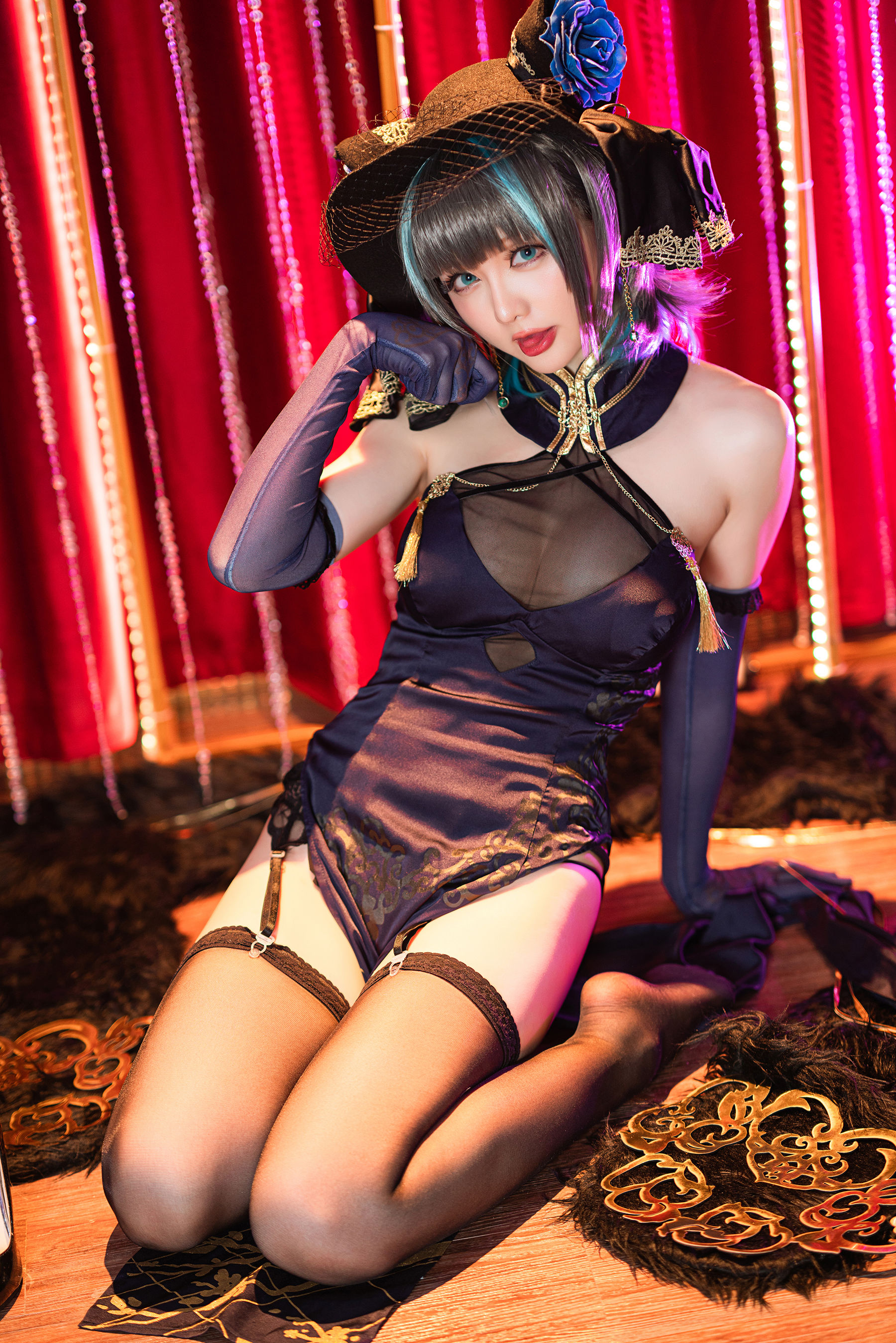 Coser小姐姐星之迟迟 – 柴郡 音乐绚烂caitsith Cosplay-第10张
