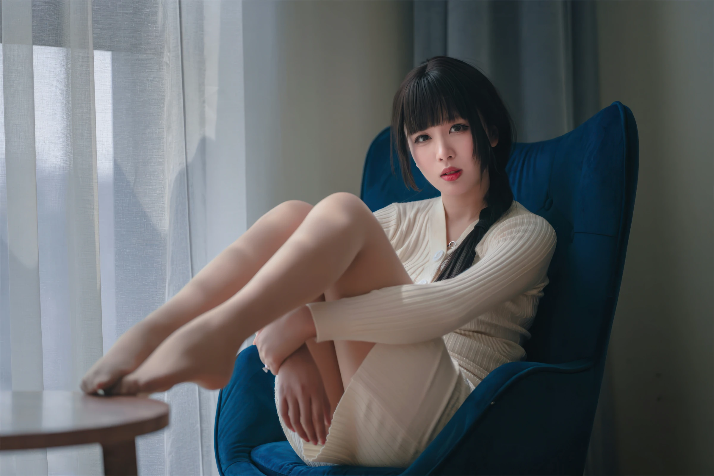 轩萧学姐 – 肉丝家妻 Cosplay-第14张