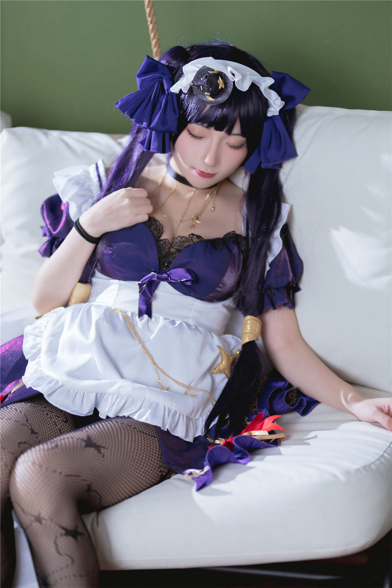 是三不是世w – 原神莫娜女仆 Cosplay-第49张