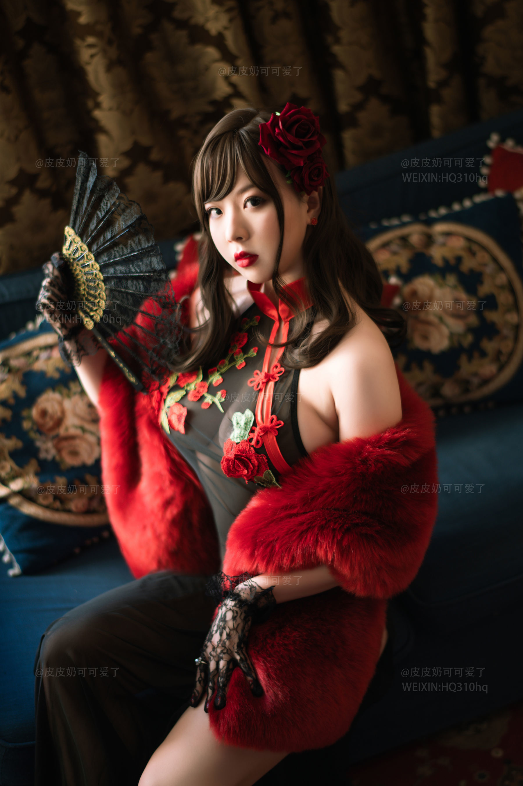 皮皮奶可可爱了啦 玫瑰 Cosplay-第46张