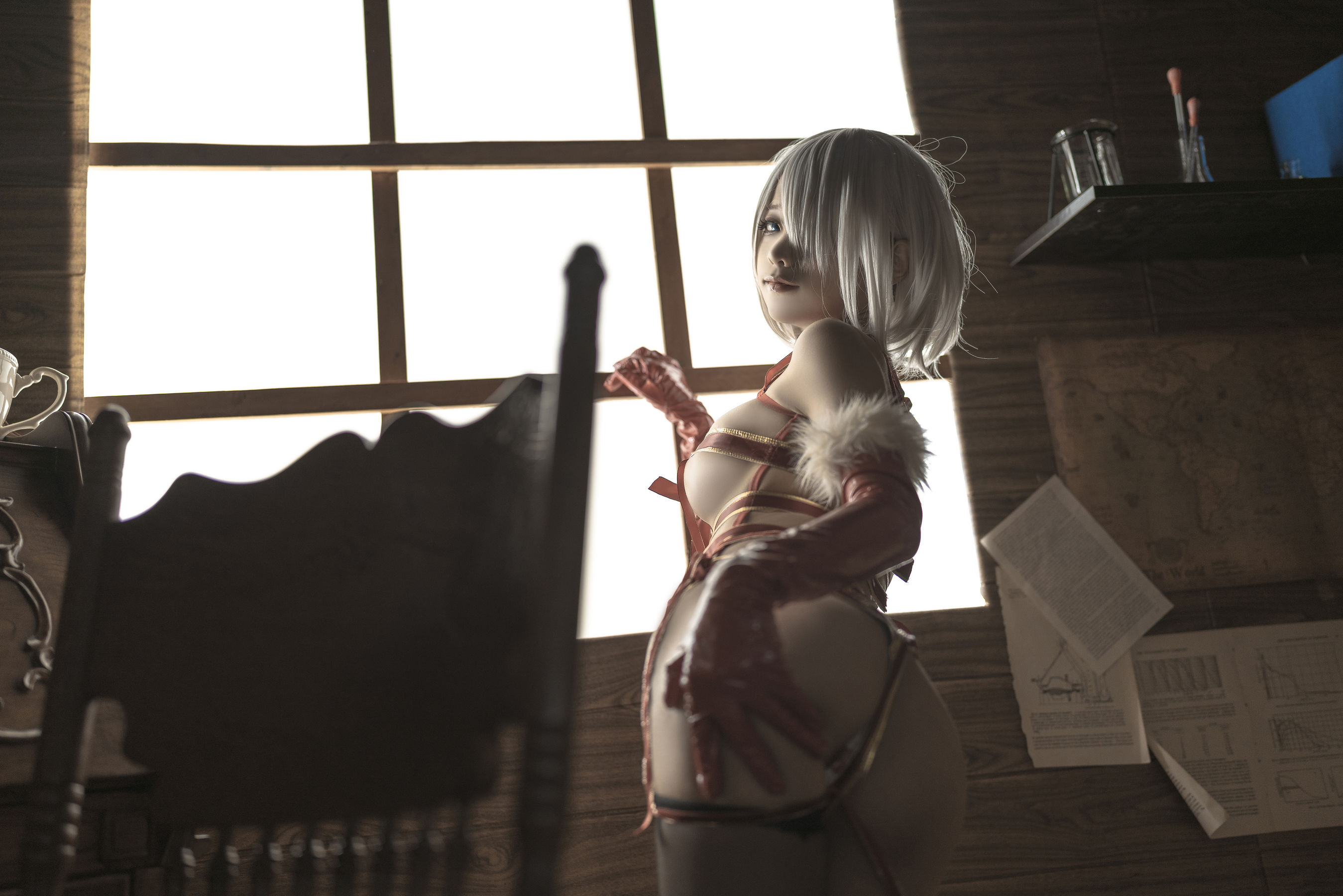 动漫博主蠢沫沫 – 2B圣诞 Cosplay-第42张
