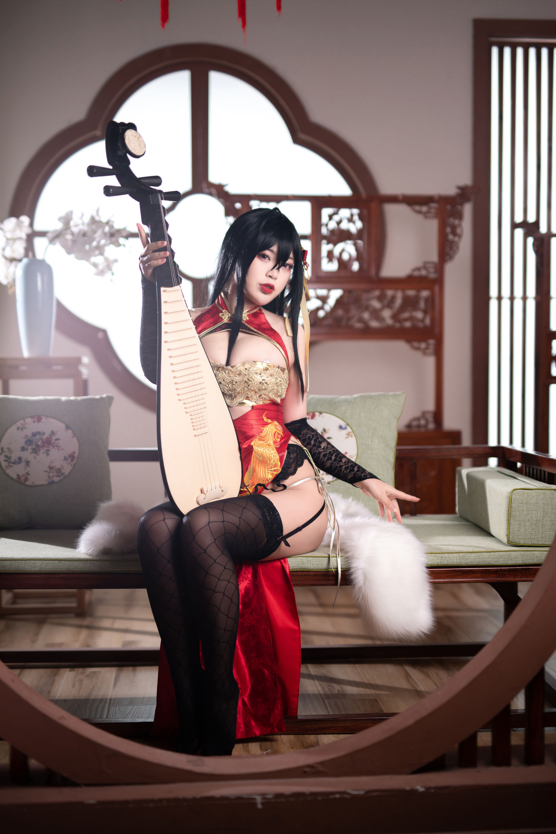 萌系小姐姐-白烨- 大凤旗袍 Cosplay-第59张