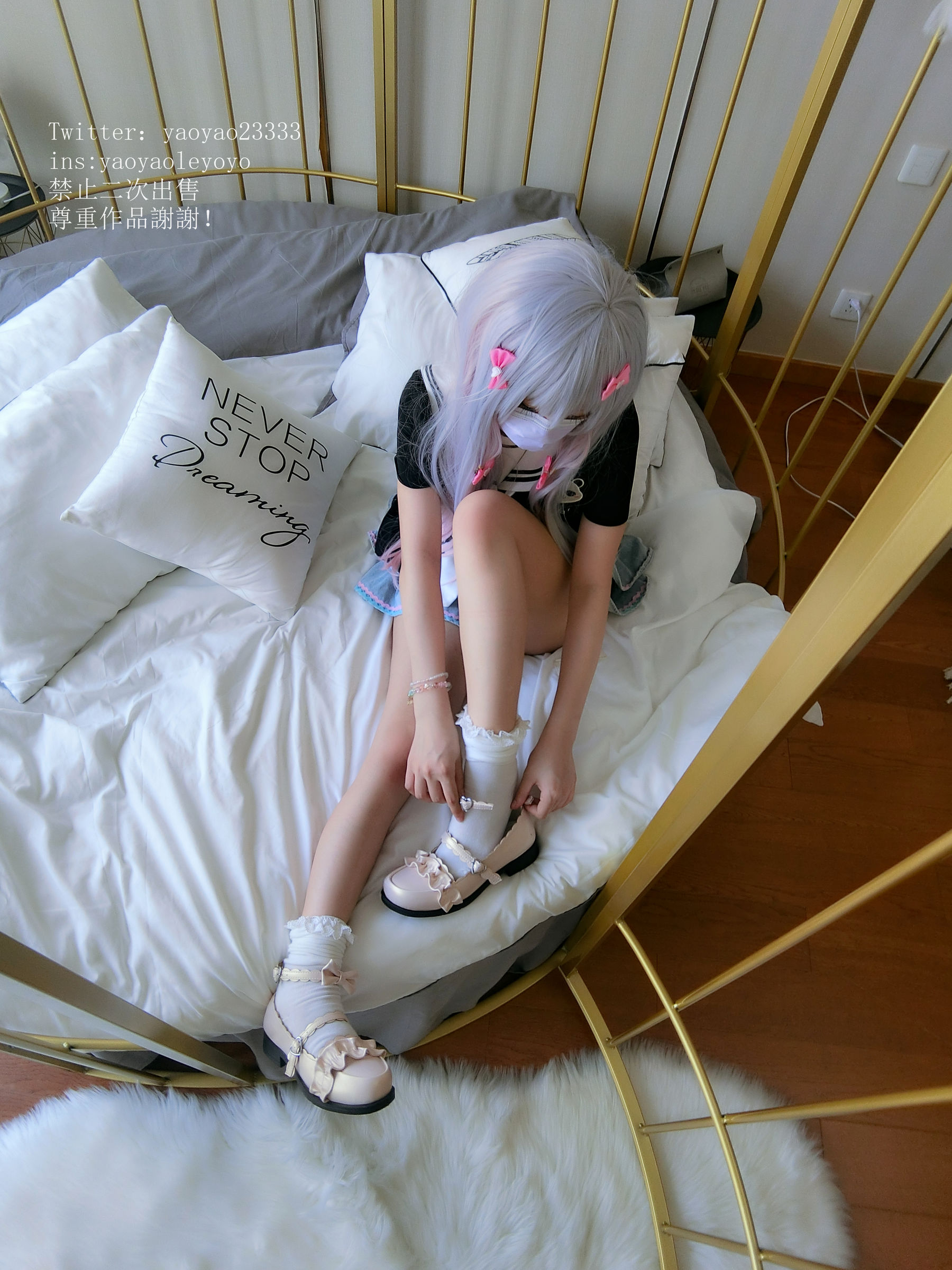 萌妹子Coser摇摇乐yoyo – 嫩足萝莉系 Cosplay-第49张
