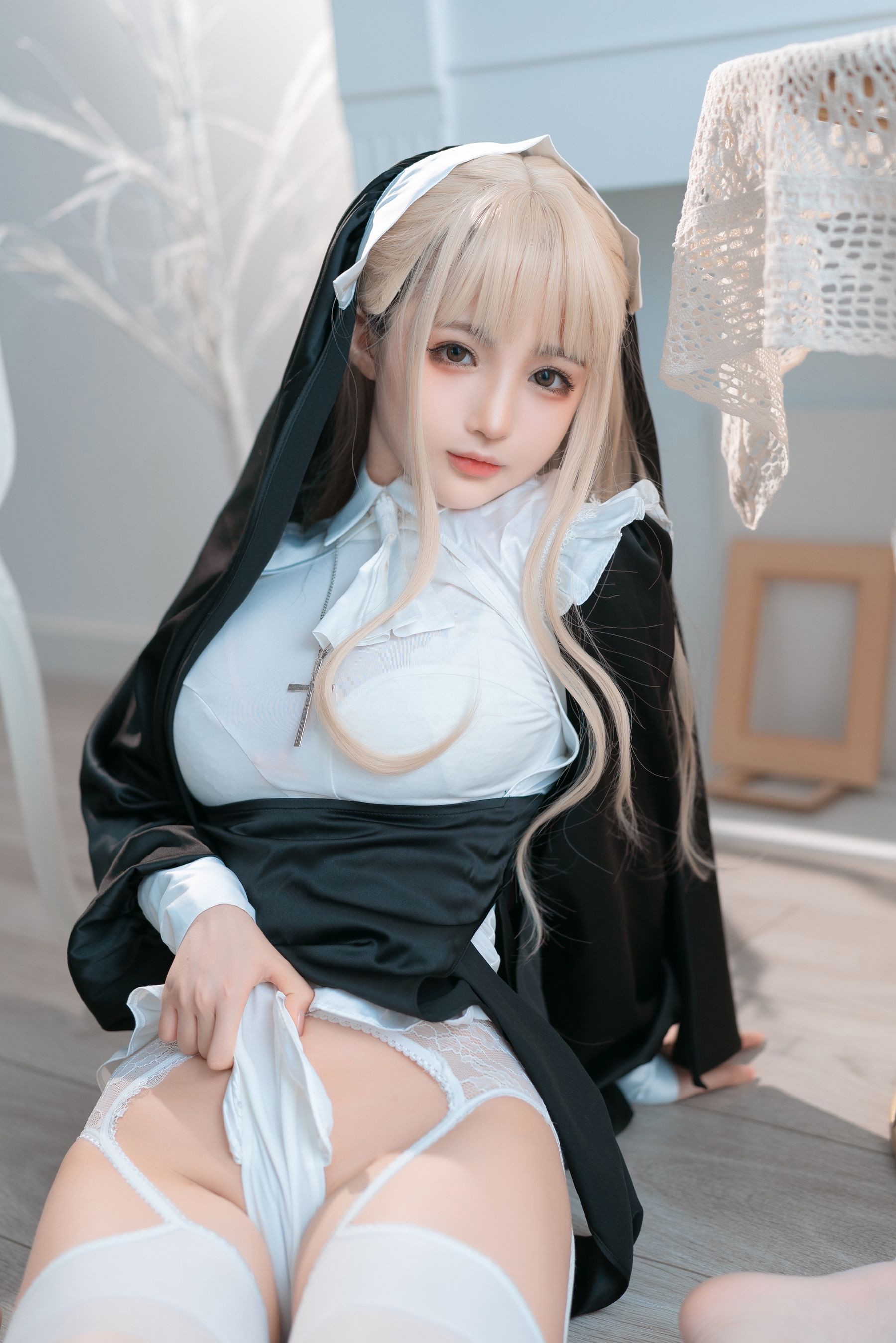 桜井宁宁 – 修女 Cosplay-第9张