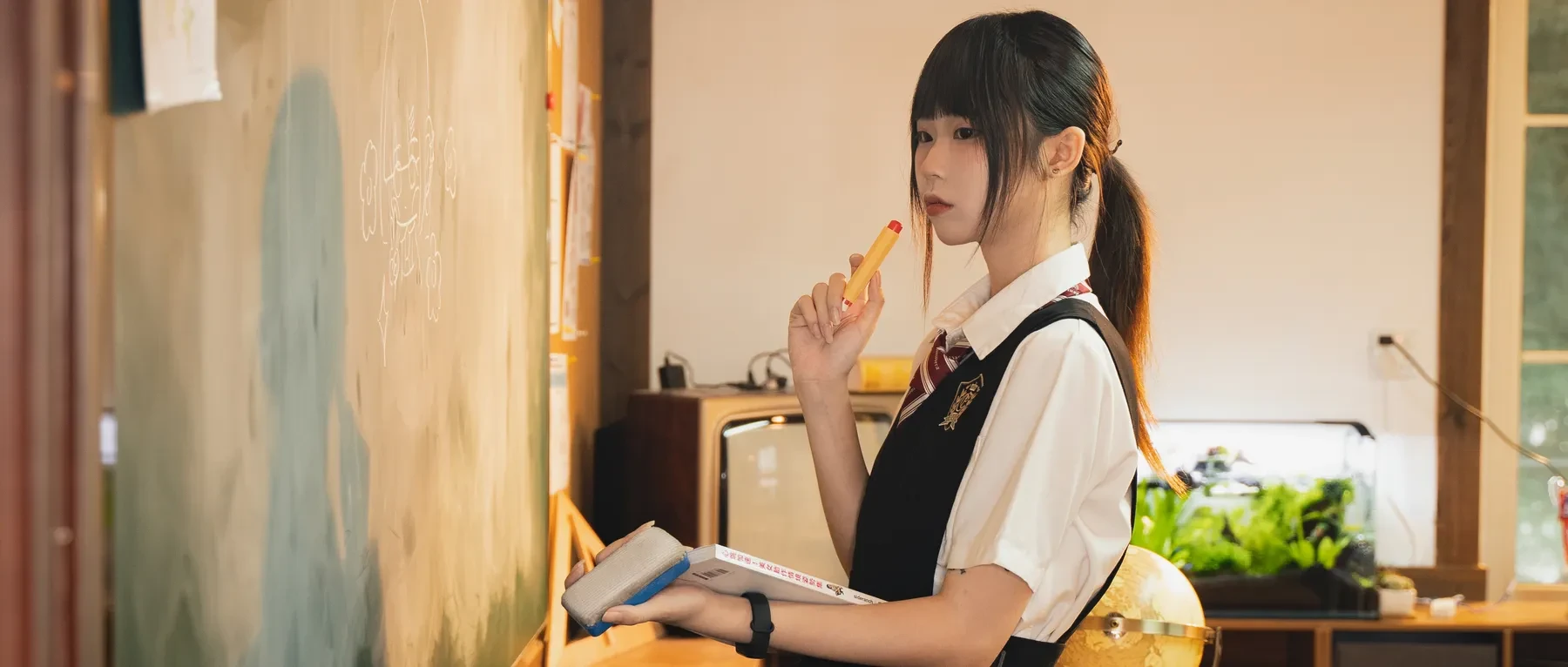 安曜曜 – 教室 放学后 Cosplay-第63张