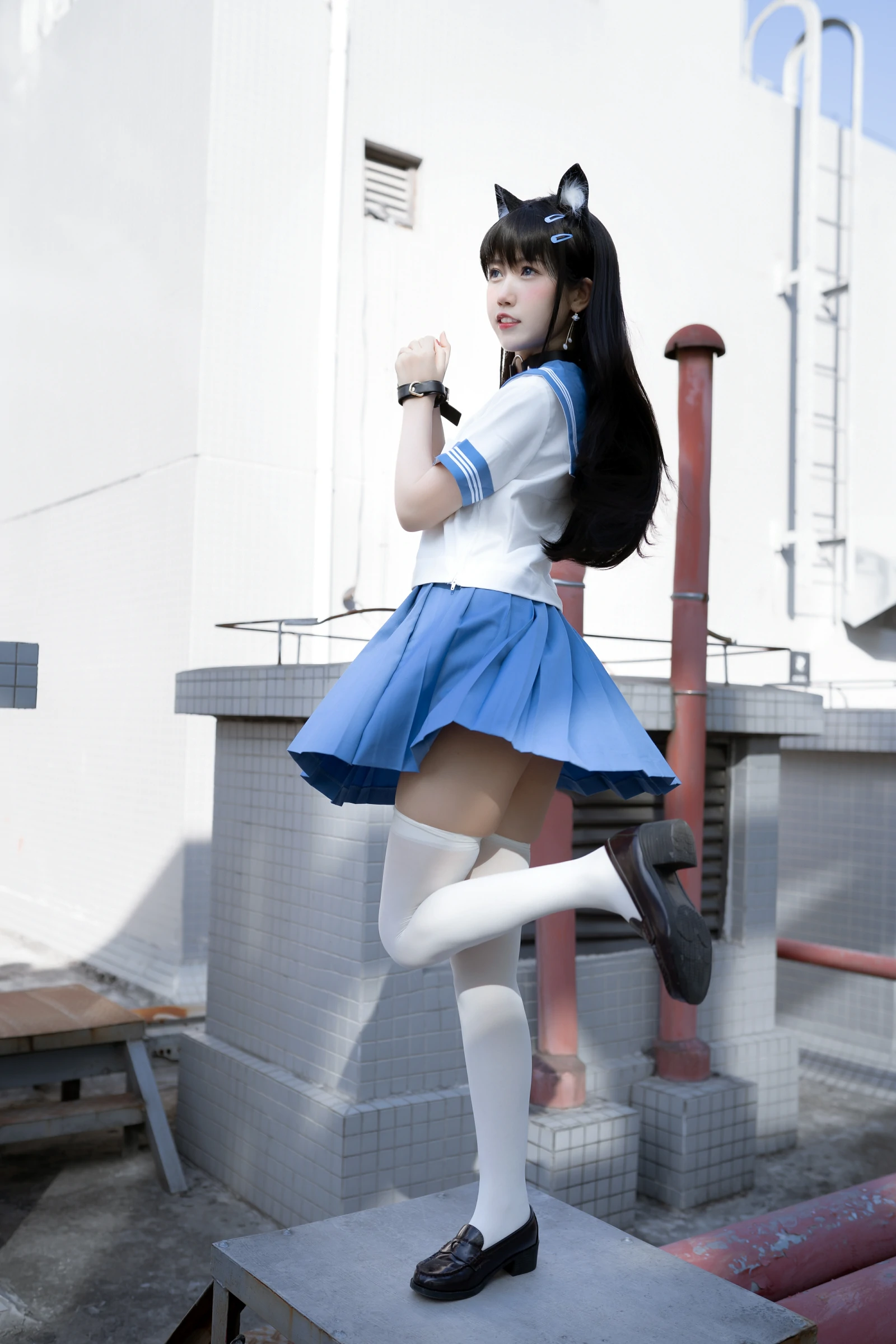 不呆猫 – 天台小m猫 Cosplay-第18张