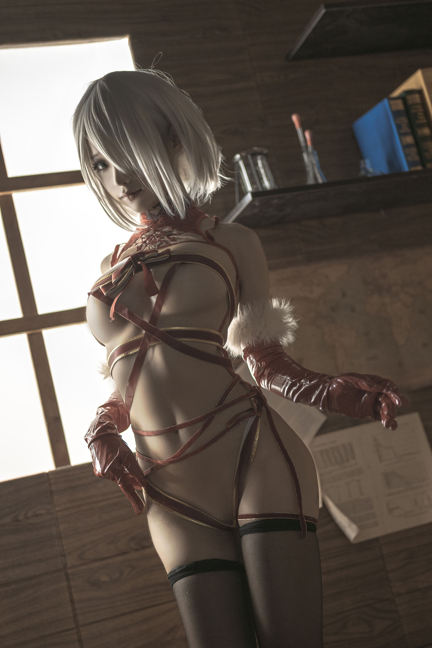 动漫博主蠢沫沫 – 2B圣诞 Cosplay-第39张