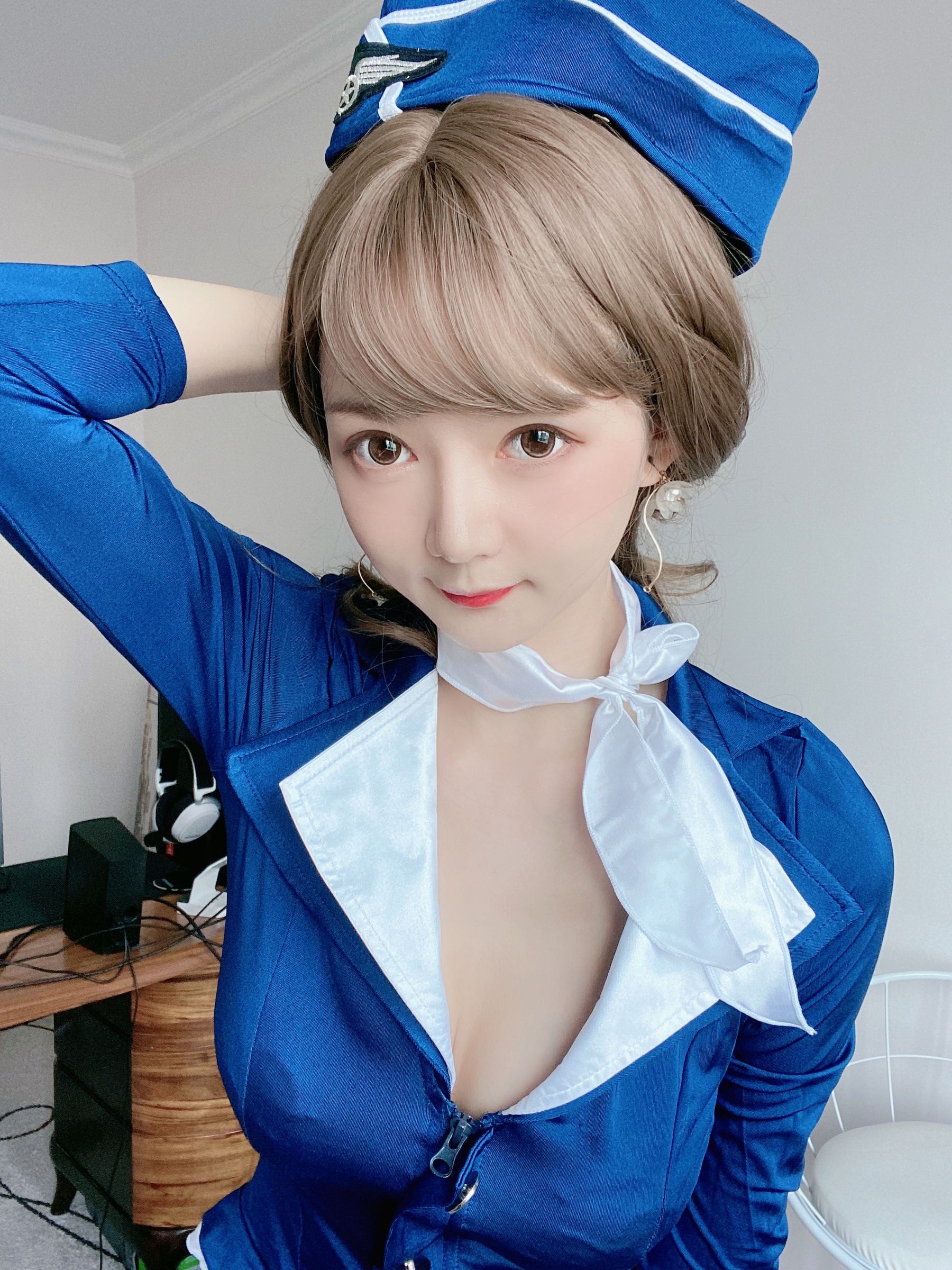 51酱 – 蓝色制服装 Cosplay-第6张