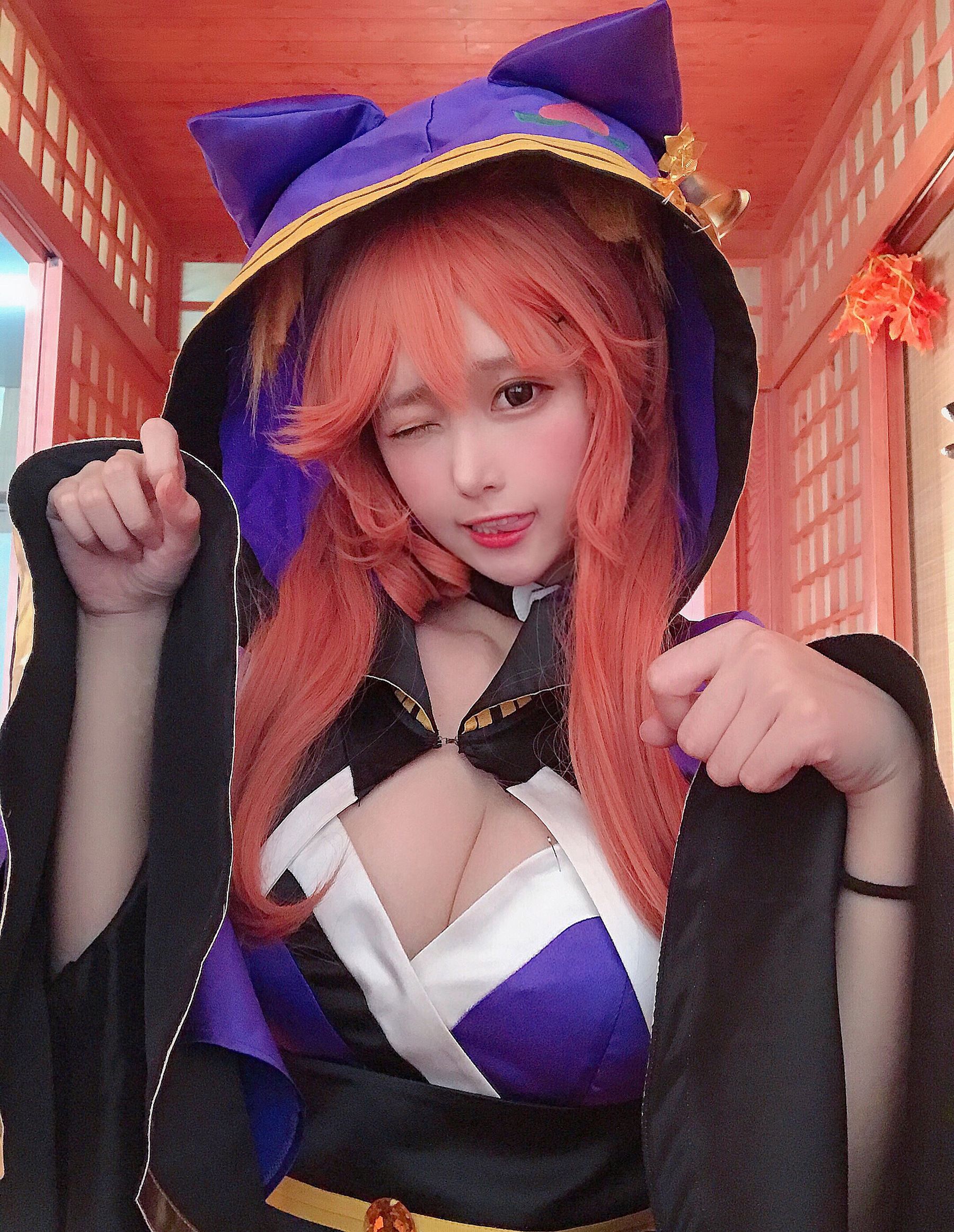 凛子酱 – 玉藻前 忠犬 Cosplay-第17张