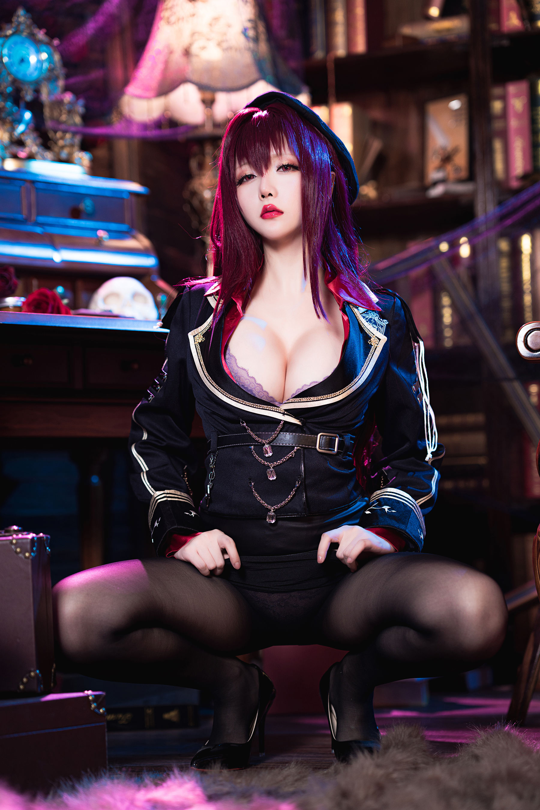 Coser小姐姐星之迟迟 – 斯卡哈-真红教枪 Cosplay-第8张