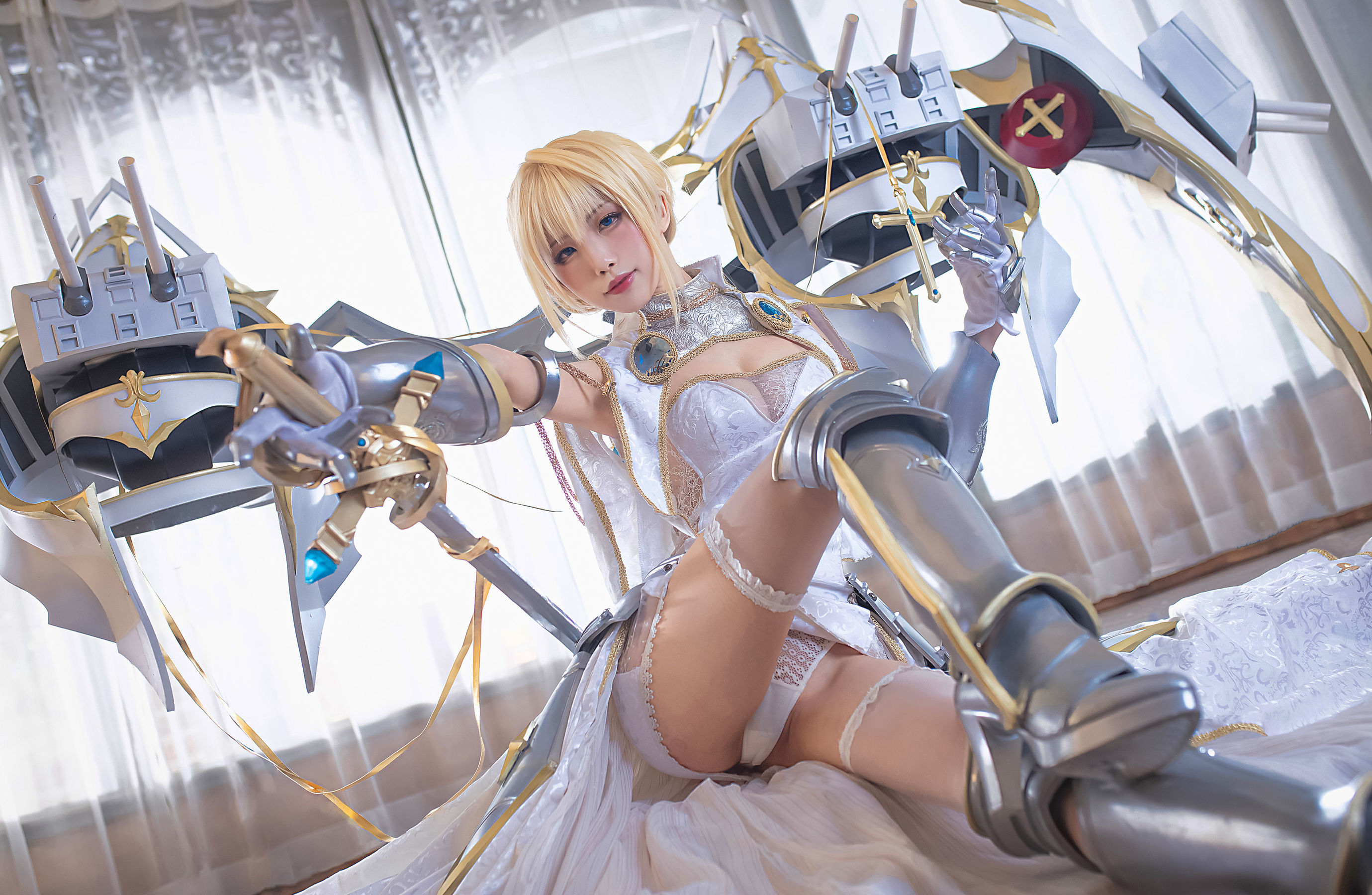 动漫博主水淼aqua – 圣女贞德 Cosplay-第1张