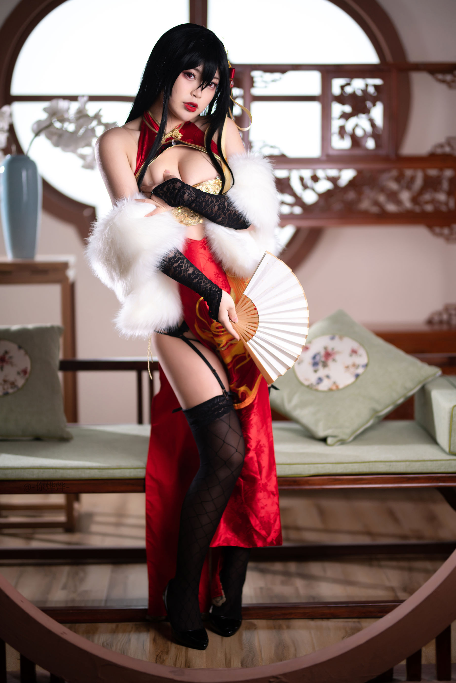 萌系小姐姐-白烨- 大凤旗袍 Cosplay-第20张