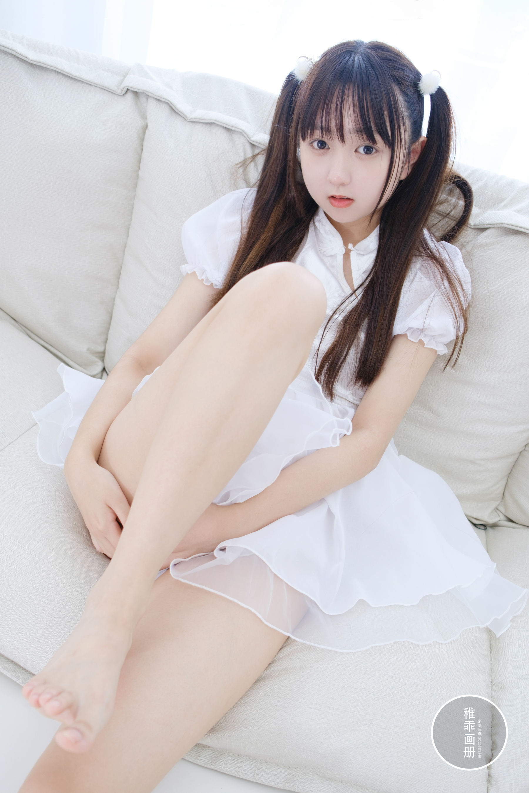 柴系小乖(稚乖画册) – 团子 18D白丝 Cosplay-第2张
