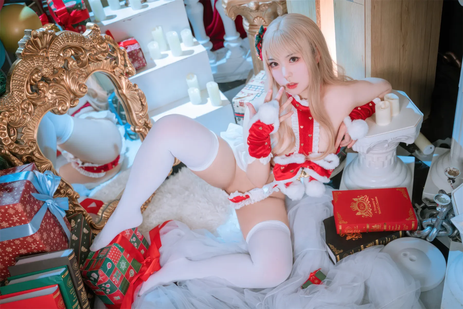 虎森森 – 圣诞精灵 Cosplay-第33张
