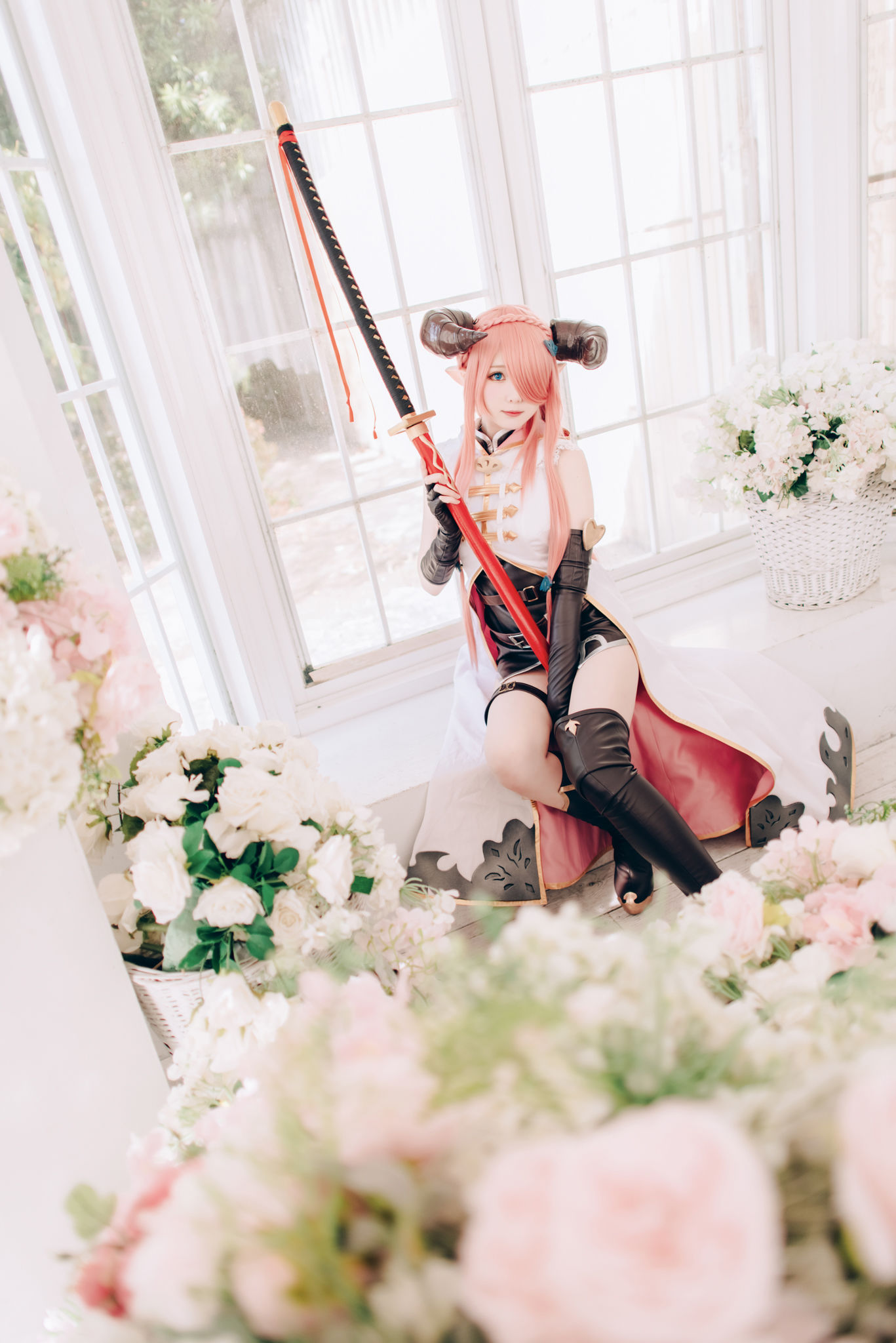 微博妹纸霜月shimo – 碧蓝幻想 娜尔梅亚 Cosplay-第36张