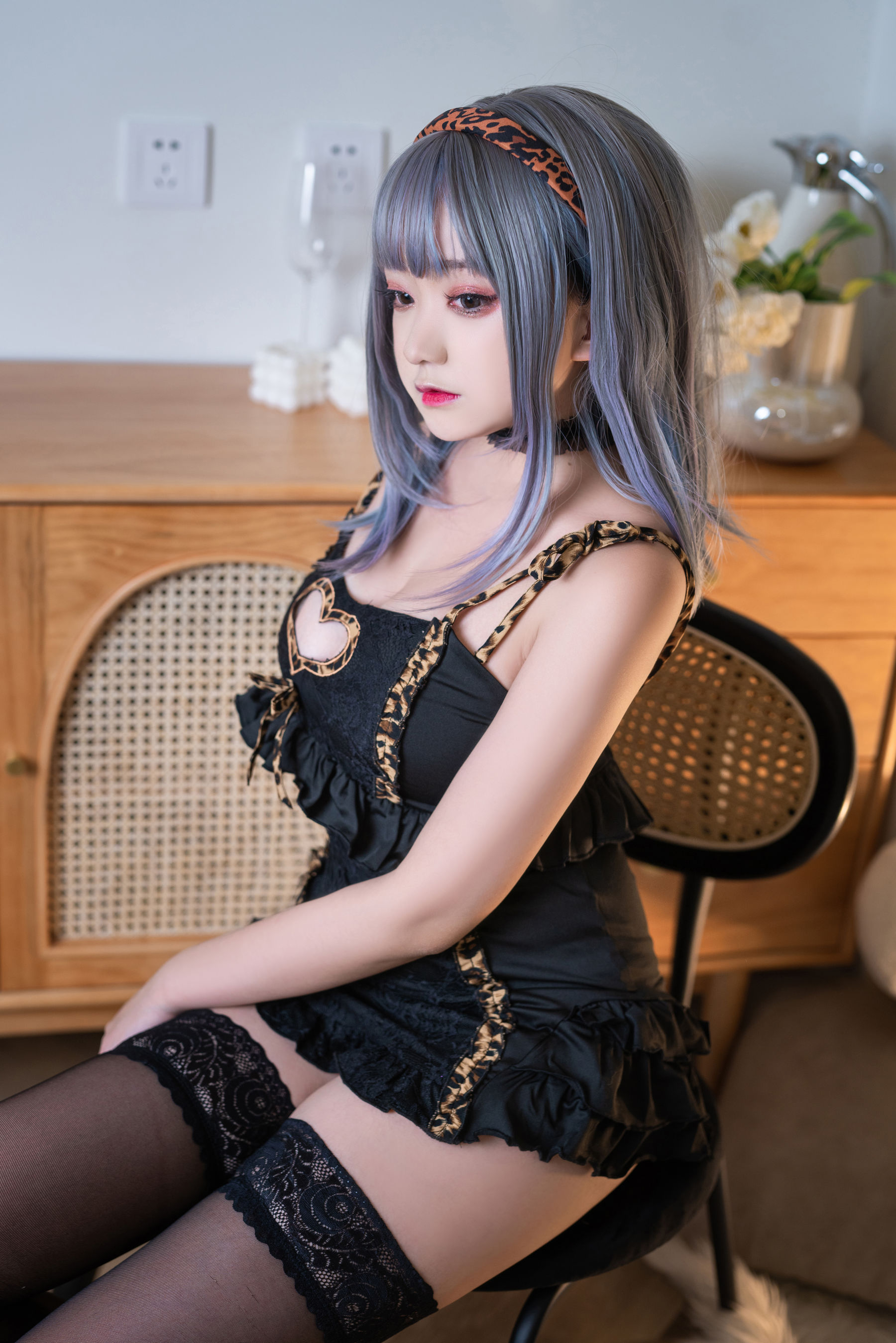 动漫博主恩田直幸 – 连体小豹纹 Cosplay-第30张