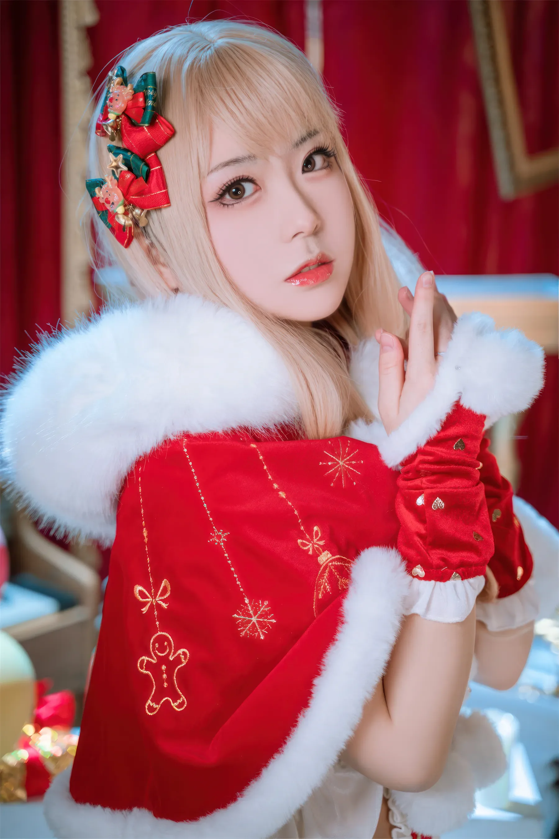 虎森森 – 圣诞精灵 Cosplay-第2张