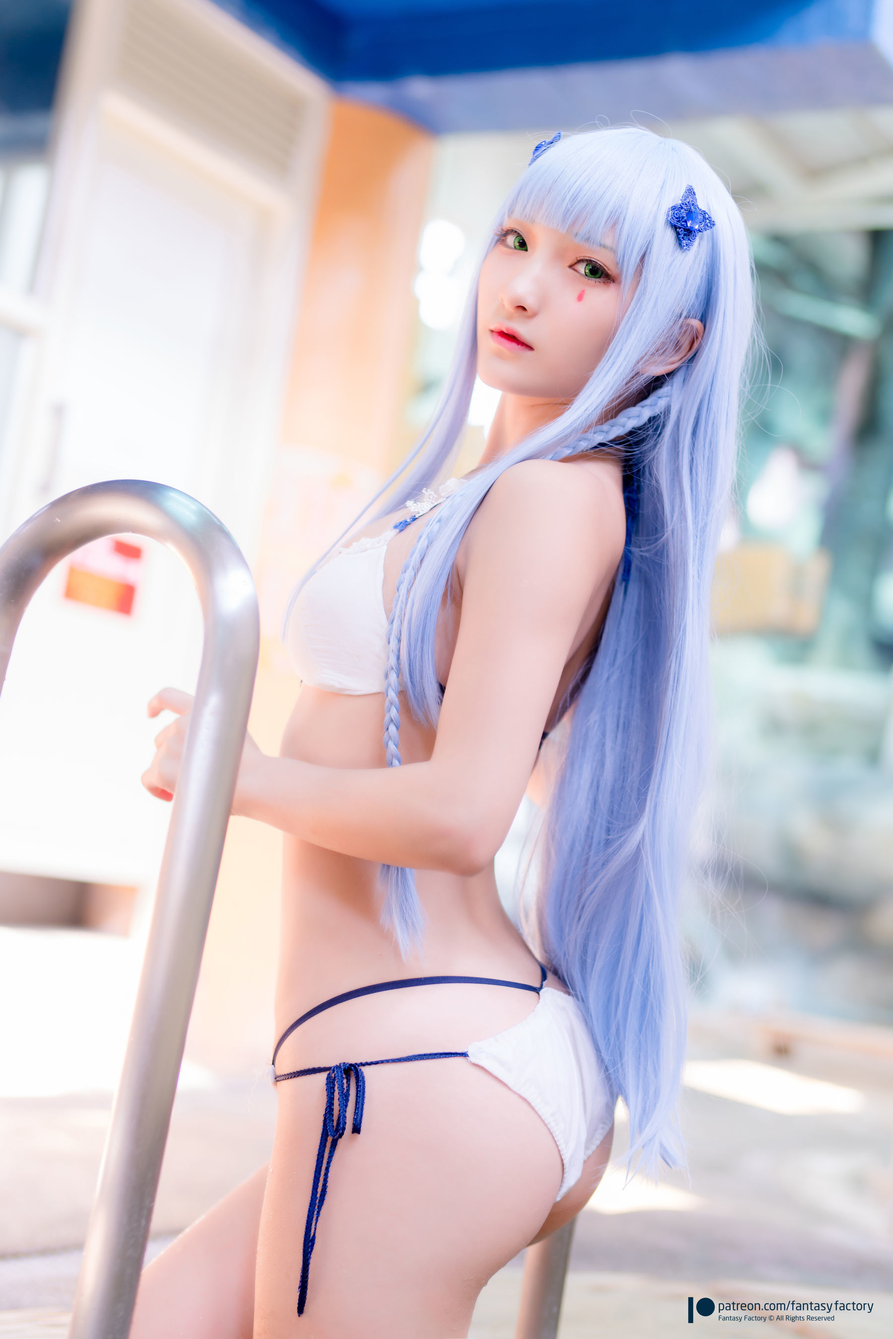 [Fantasy Factory] 小丁Cosplay – 魔女 浴池 黑丝 Cosplay-第45张