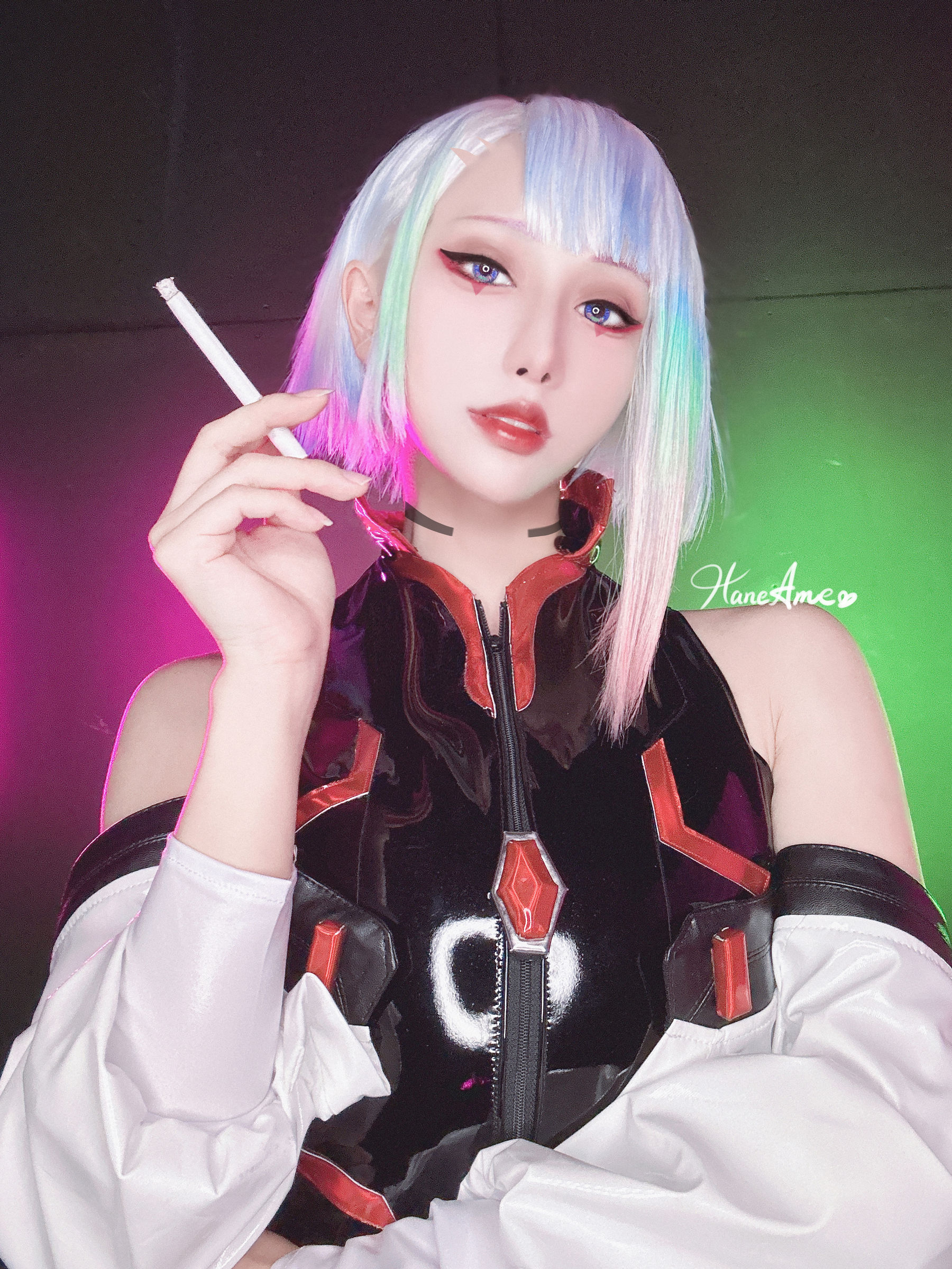 Hane Ame 雨波 – Cyberpunk Lucy Cosplay-第20张
